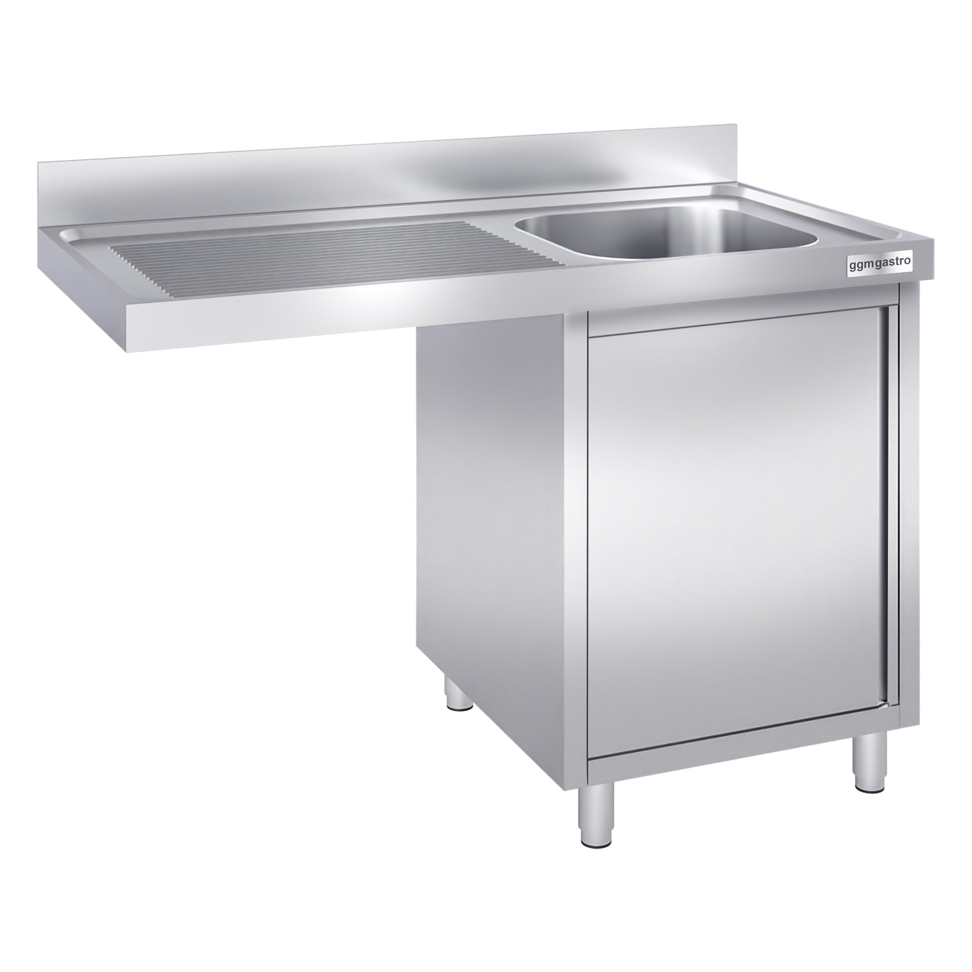 dishwashers Sink 1.2m - 1 basin on the right L 40 x W 40 x D 25 cm