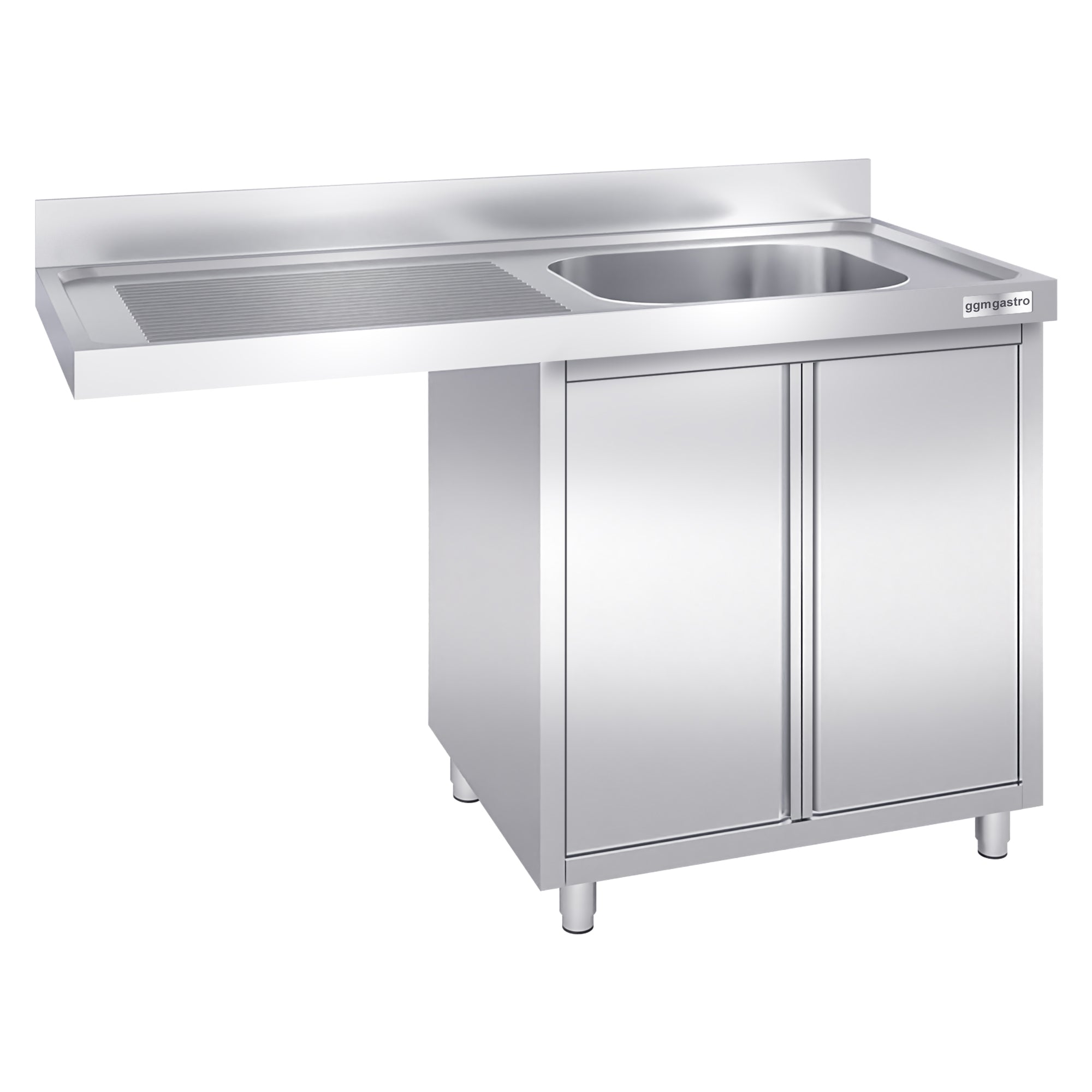 dishwashers Sink 1.4m - 1 basin on the right L 60 x W 50 x D 30 cm