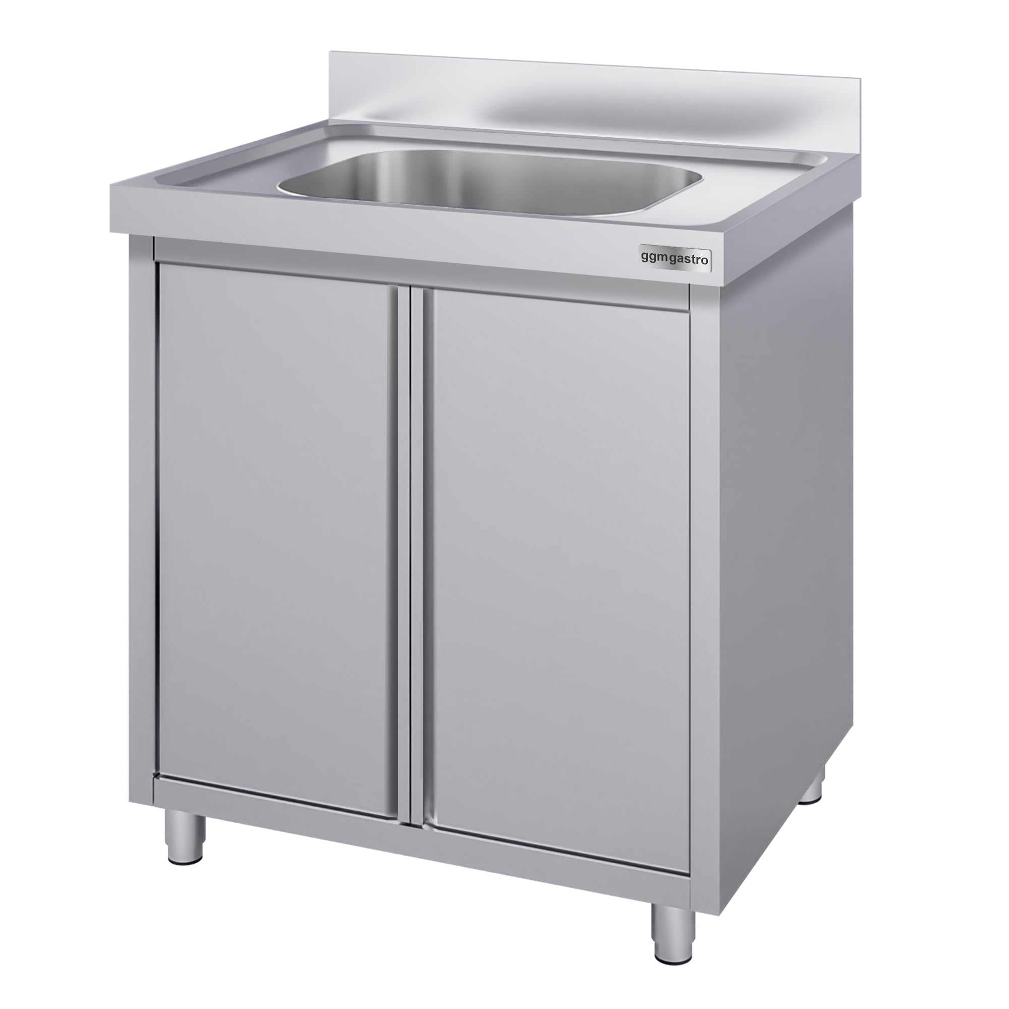 Stainless steel sink cabinet ECO - 0.8 m - 1 sink - L 40 x W 40 x D 25 cm