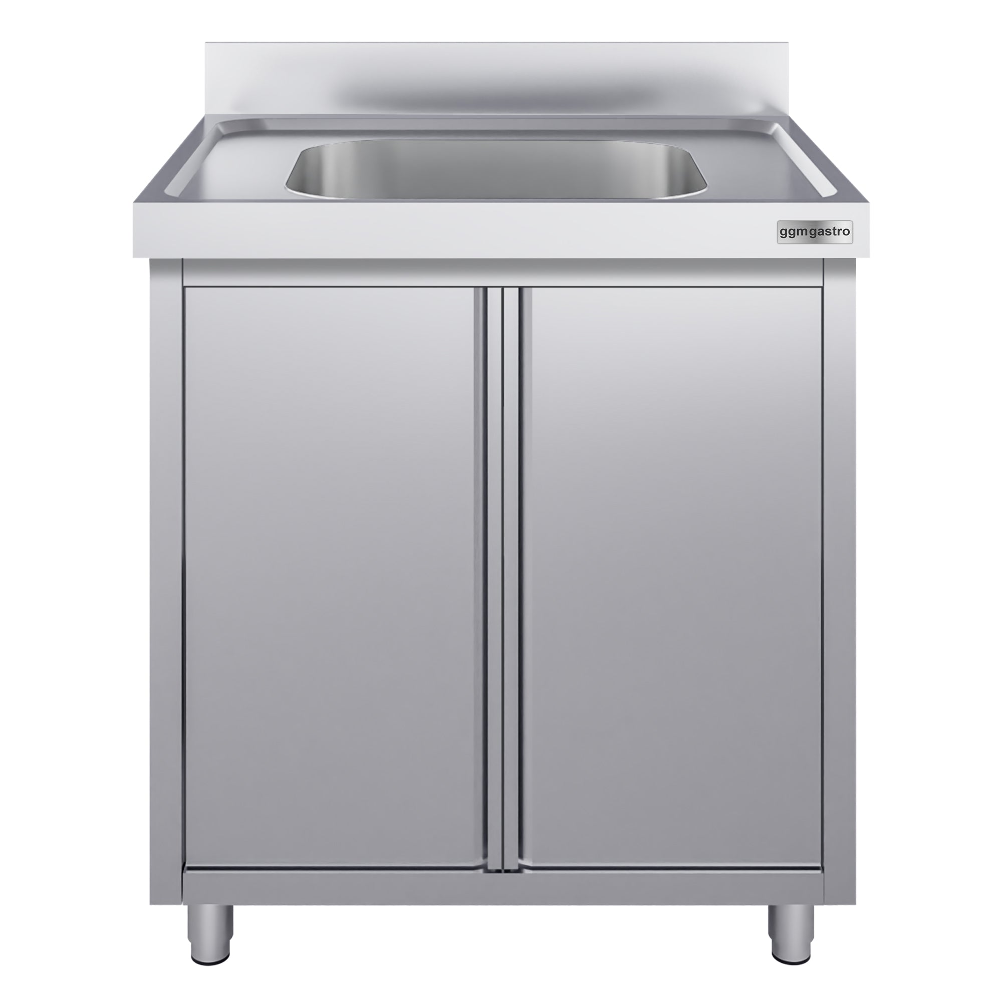 Stainless steel sink cabinet ECO - 0.8 m - 1 sink - L 40 x W 40 x D 25 cm