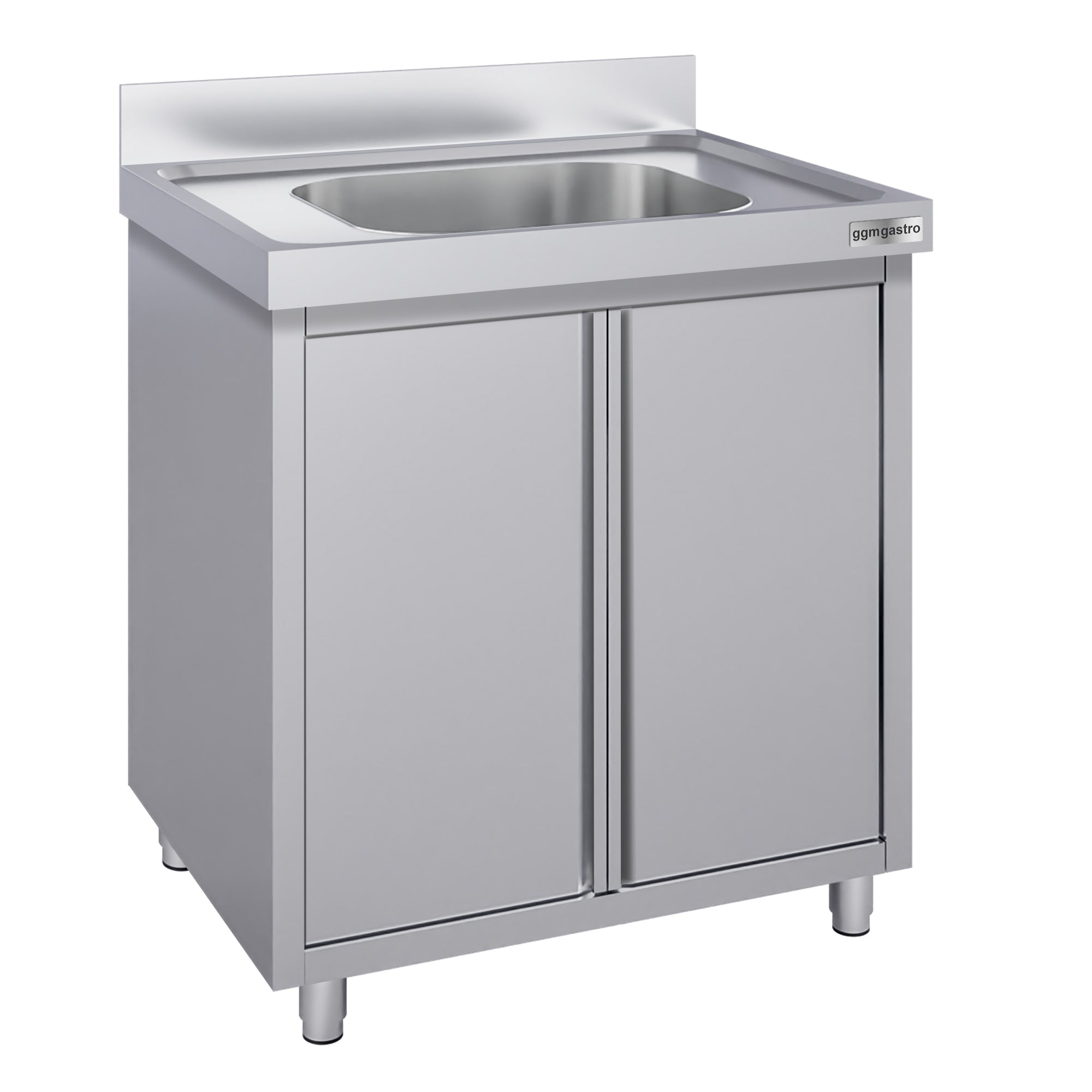 Stainless steel sink cabinet ECO - 0.8 m - 1 sink - L 40 x W 40 x D 25 cm