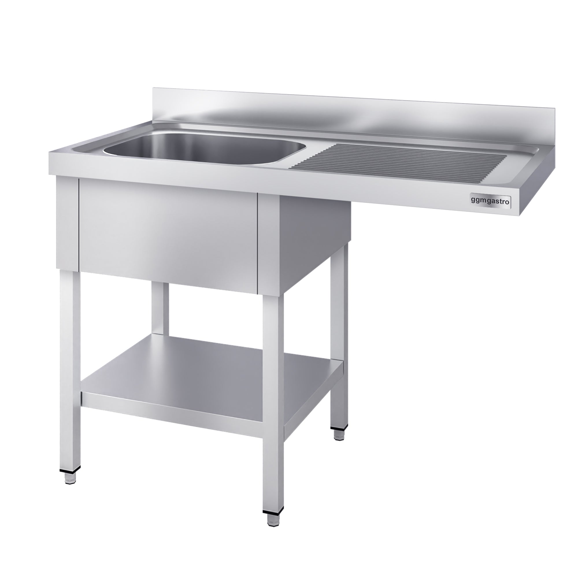 dishwashers Sink 1.2m - 1 basin on the left L 50 x W 40 x D 25 cm