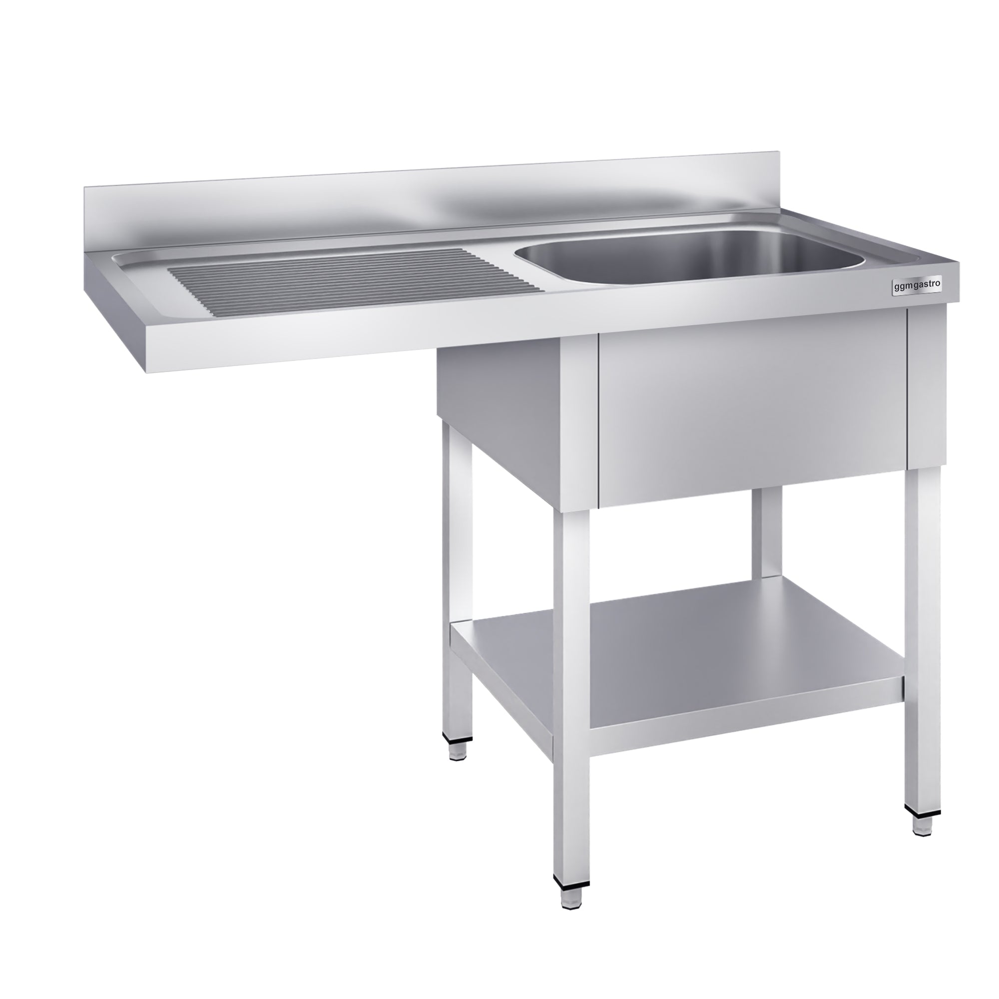 dishwashers Sink 1.2m - 1 basin on the right L 40 x W 40 x D 25 cm