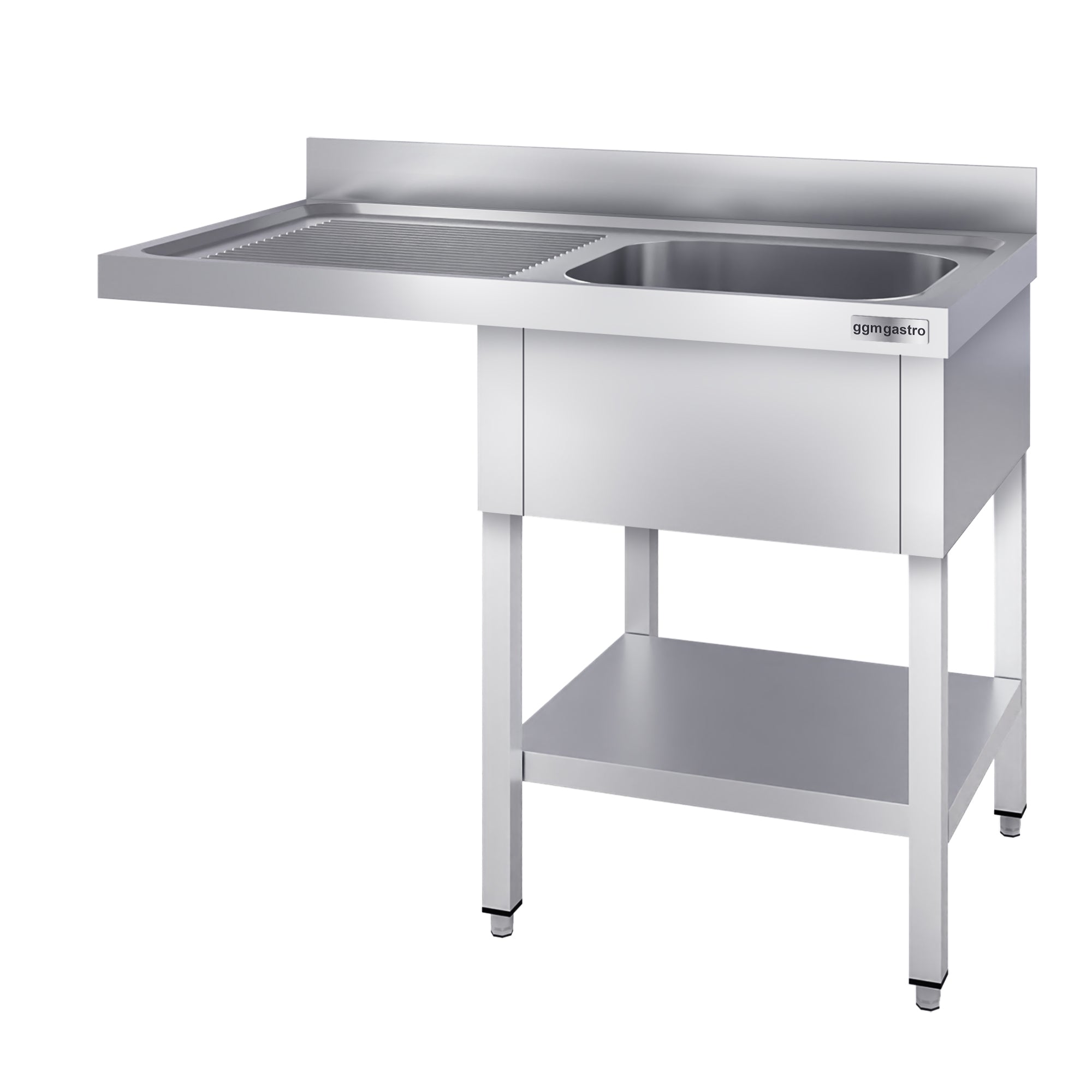 dishwashers Sink 1.2m - 1 basin on the right L 40 x W 40 x D 25 cm