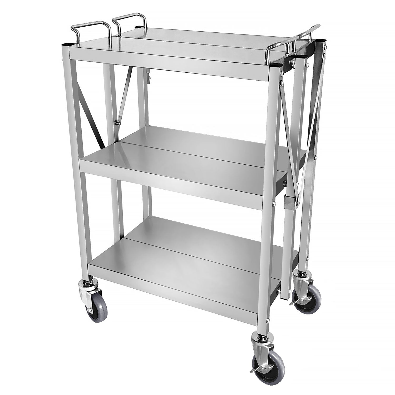 Serving trolley 0.63 m - foldable