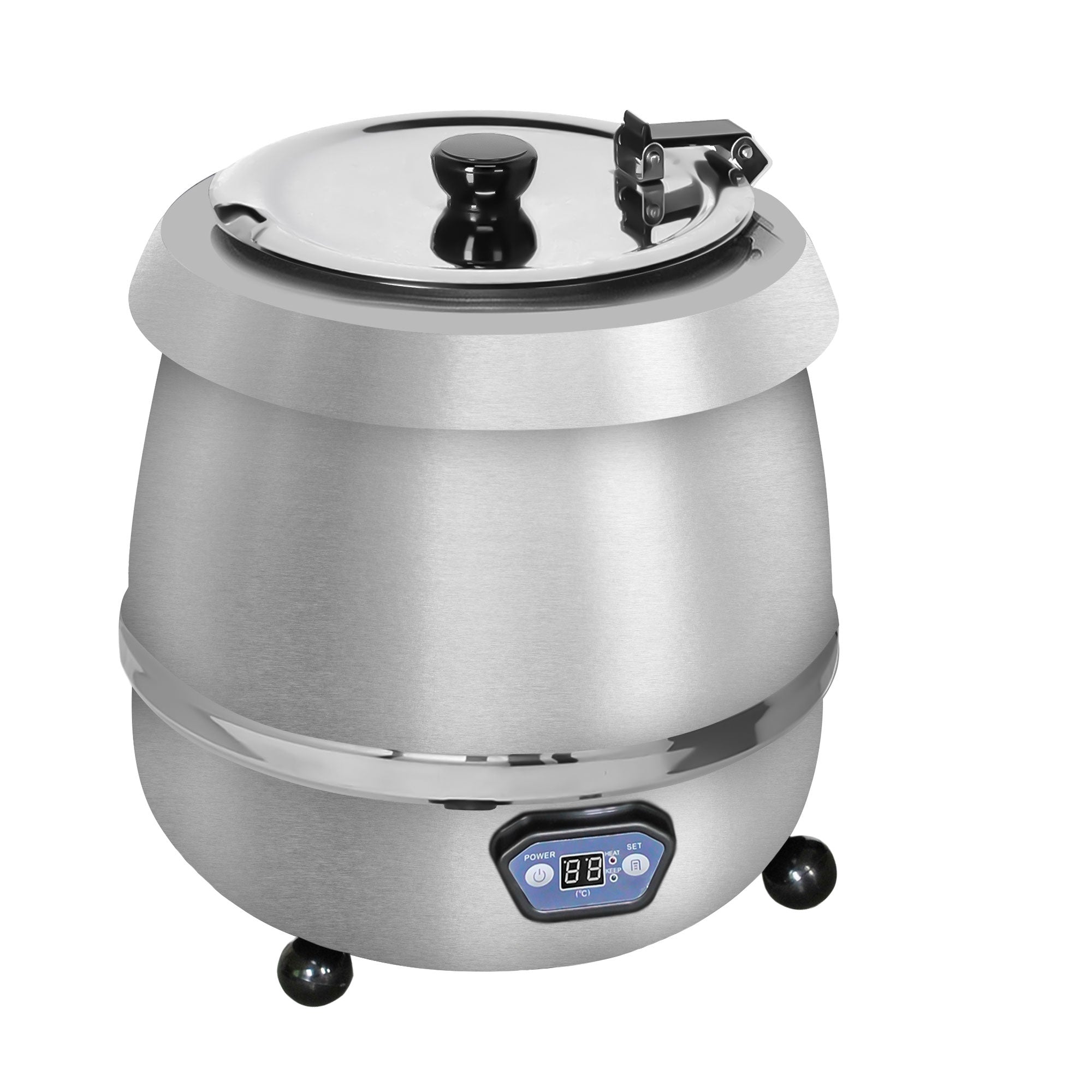 Soup warmer - 9 liters - Digital - Stainless steel