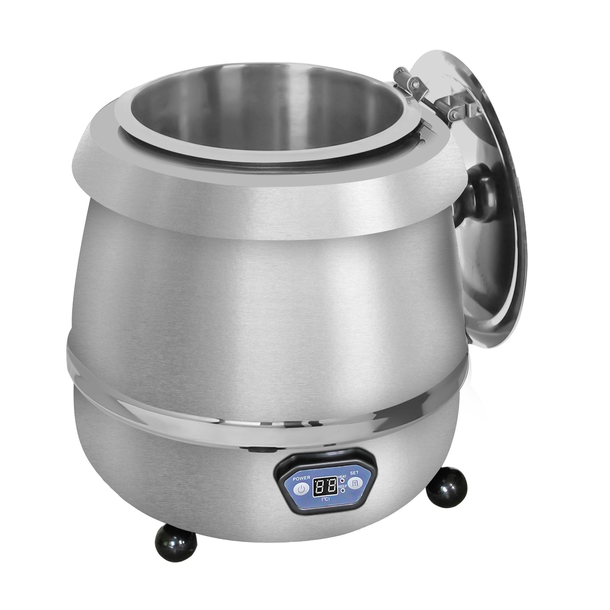 Soup warmer - 9 liters - Digital - Stainless steel