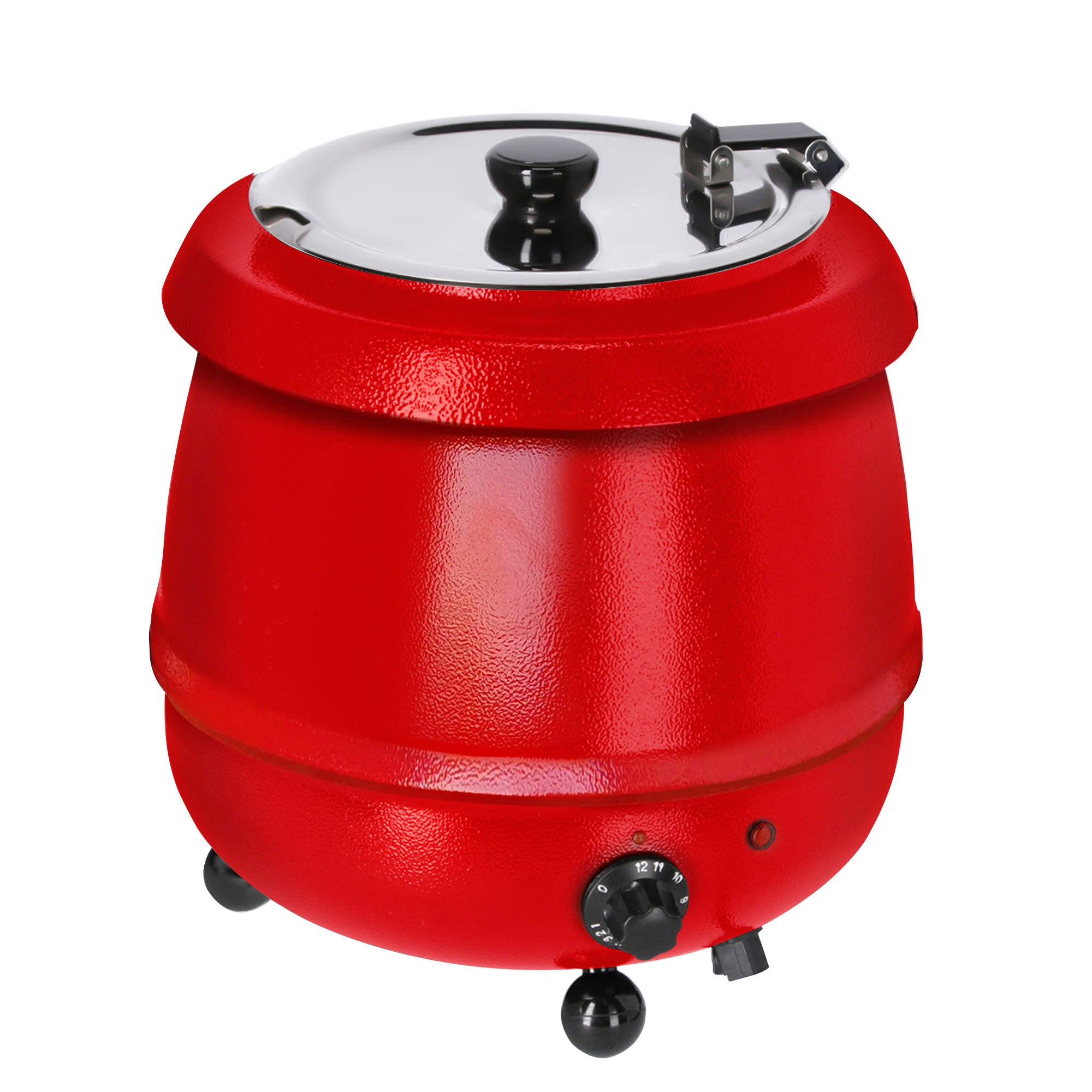 Подгревател за супа - 9 литра - червен
