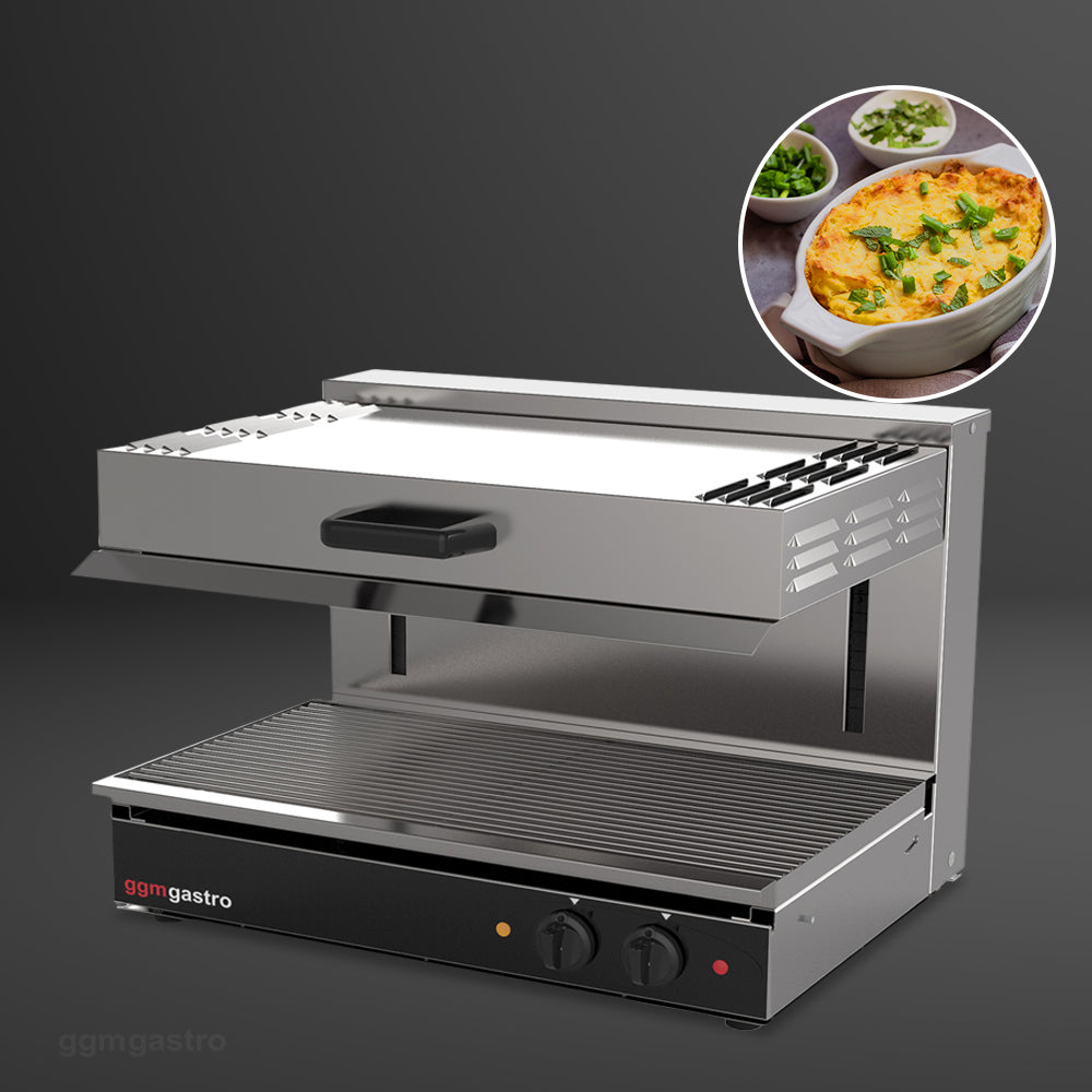 Salamander SPECIAL - with height-adjustable heating element - 0.65 m - Grilling oven - Toaster