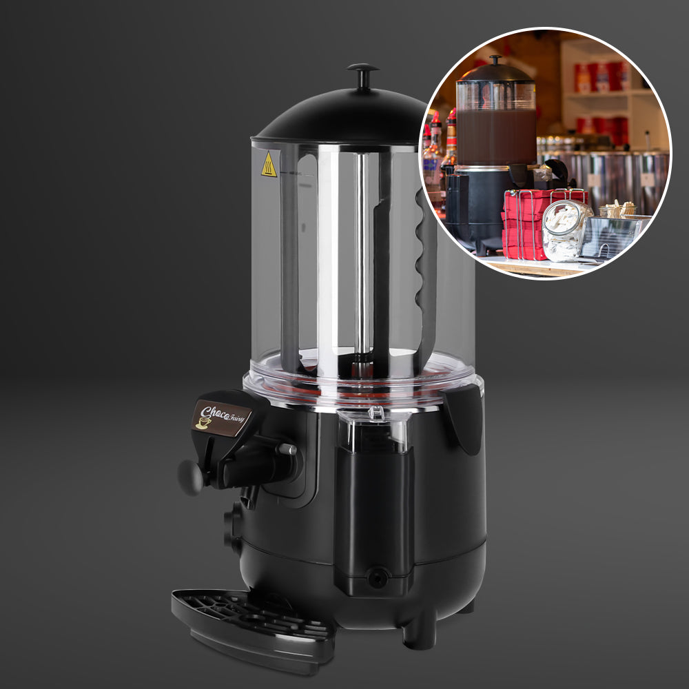 Dispenser for chocolate / Salep - 10 liters - black