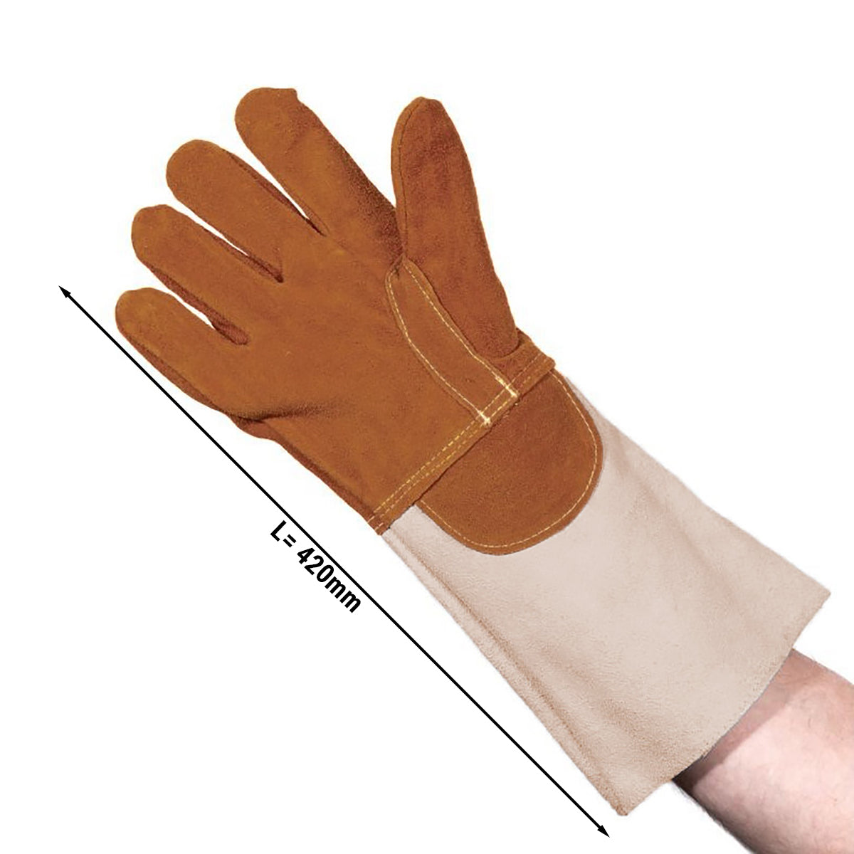 Ръкавица за пекарна от кожа - до 300 °C