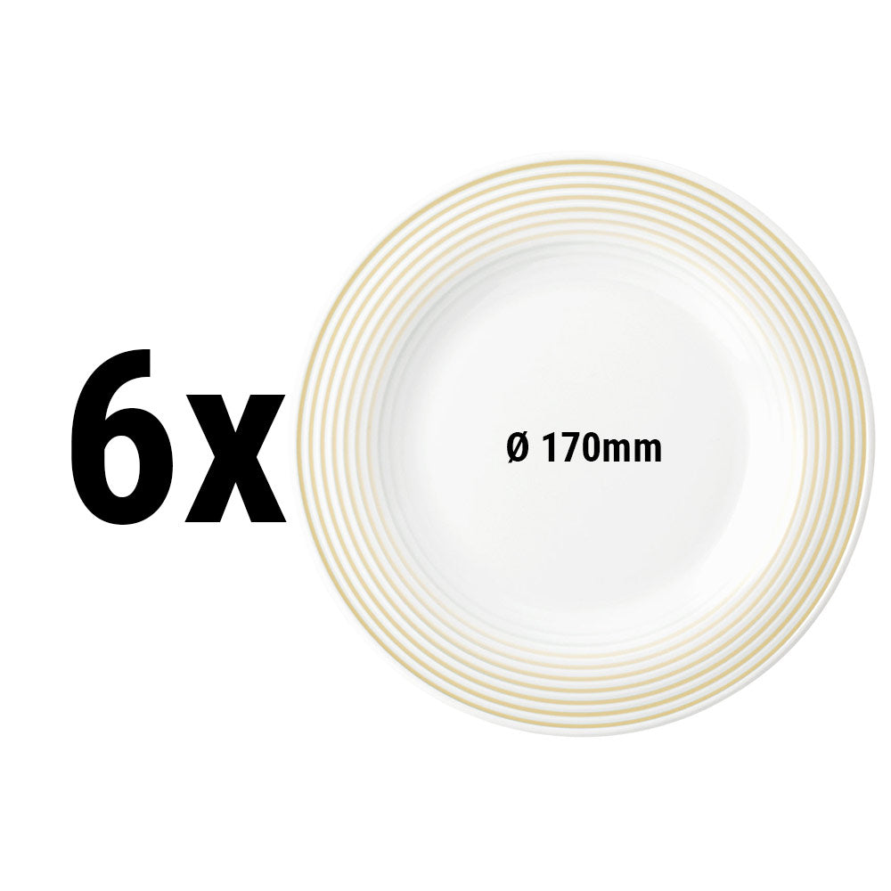 (6 pieces) Seltmann Weiden - plate flat - Ø 17cm