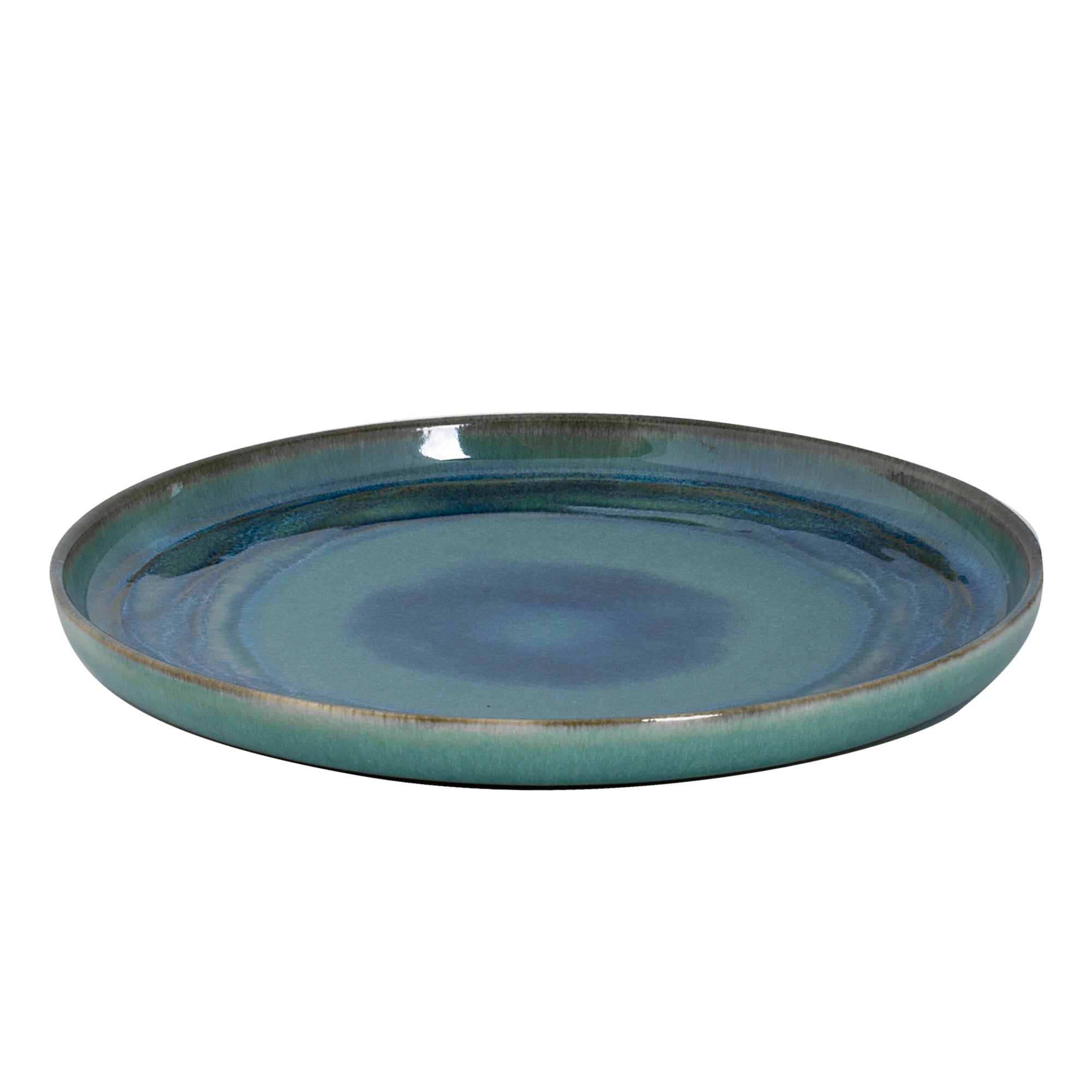 (6 pieces) MIAMI - Flat plate - Ø 28 cm - Green