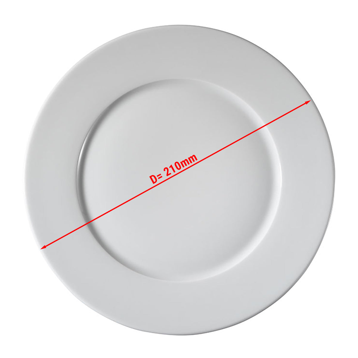 Plate flat - Ø 21 cm - set of 6 pieces