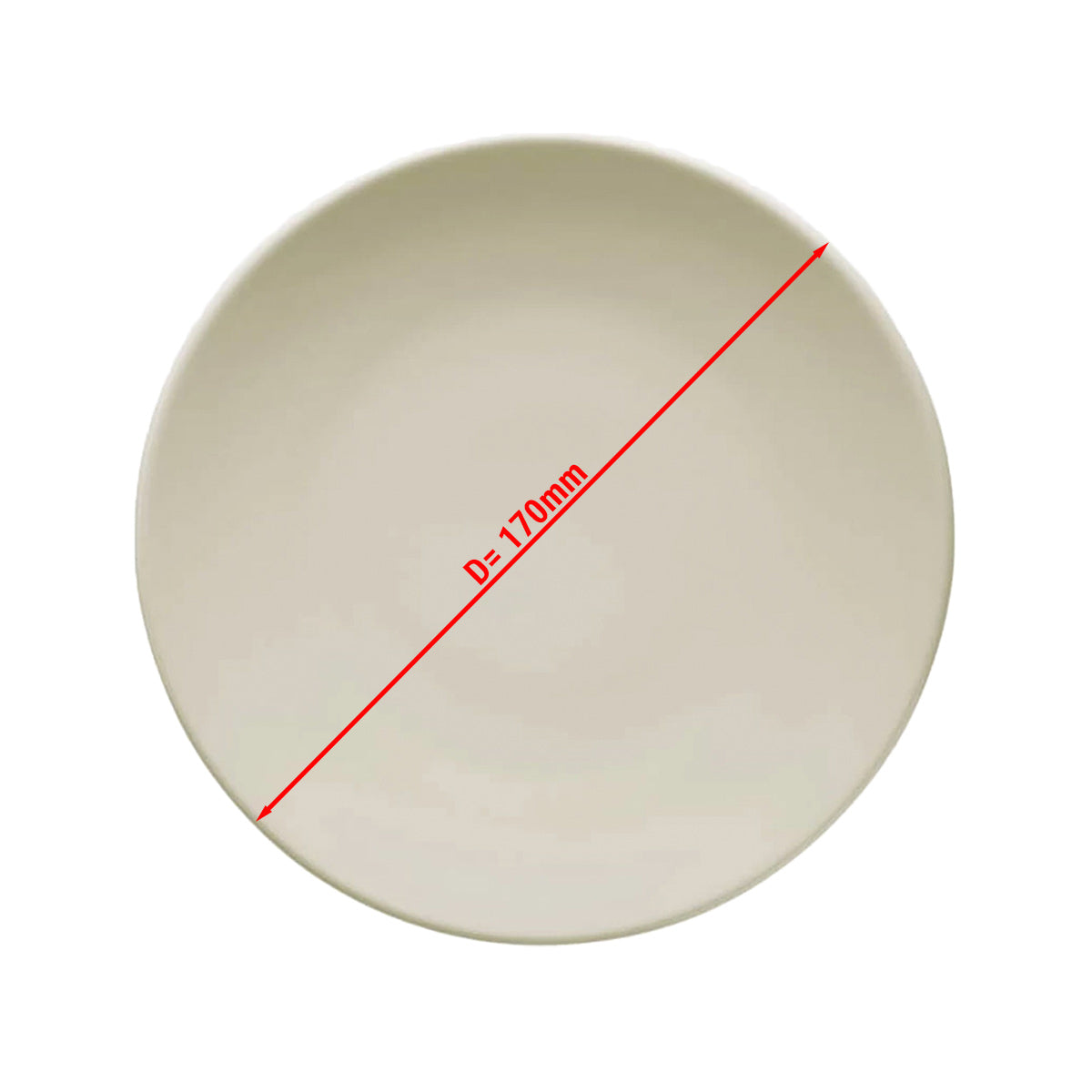 (12 pieces) TEOS - Flat plate - Ø 17 cm