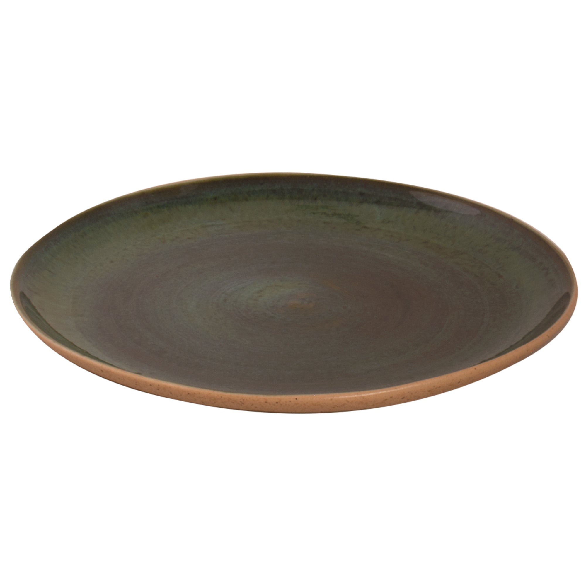 (6 броя) WISTERIA - Плоска чиния - Ø 28,5 cm - Зелена/Бежова