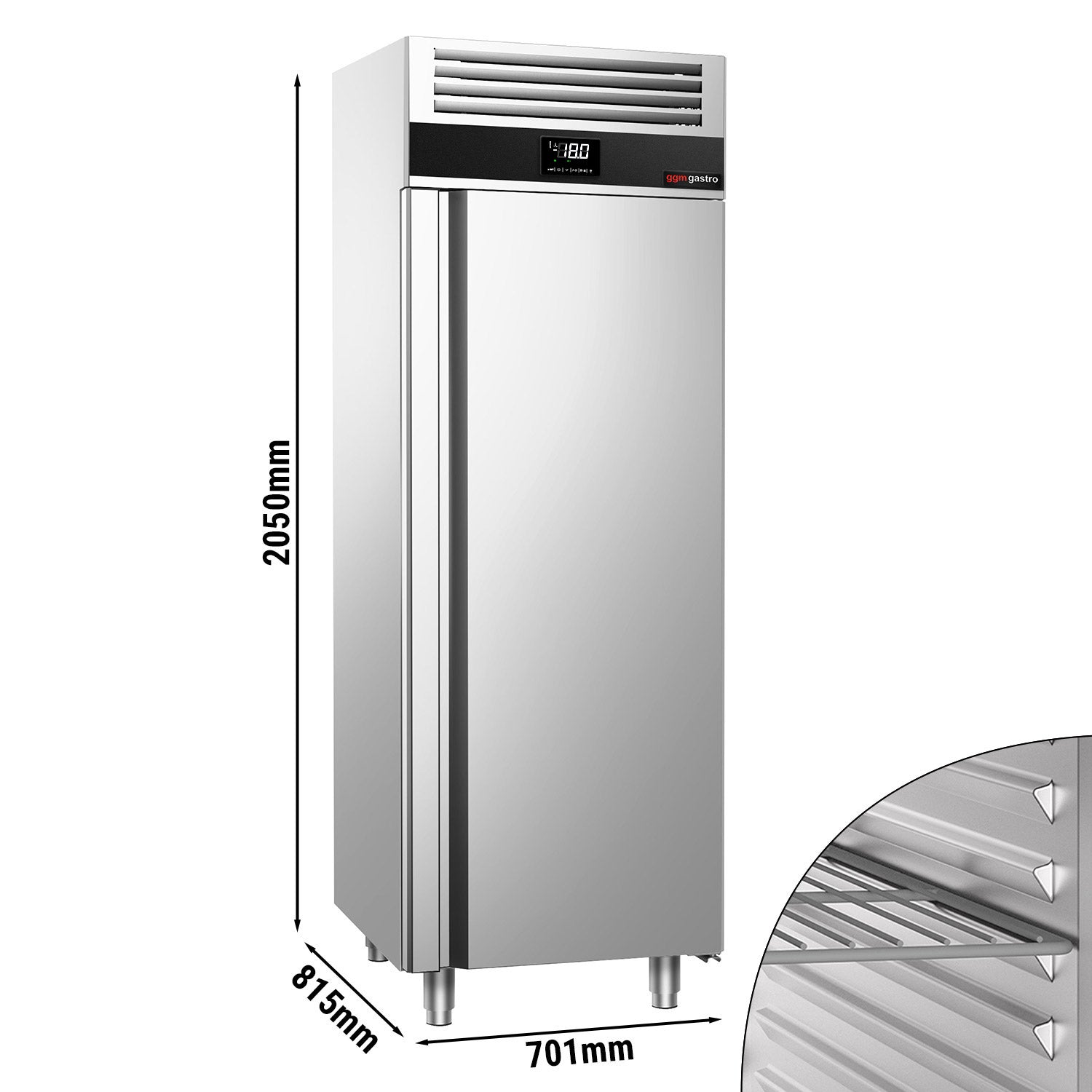 Хладилник - 0,7 х 0,81 м - 700 литра - с 1 врата