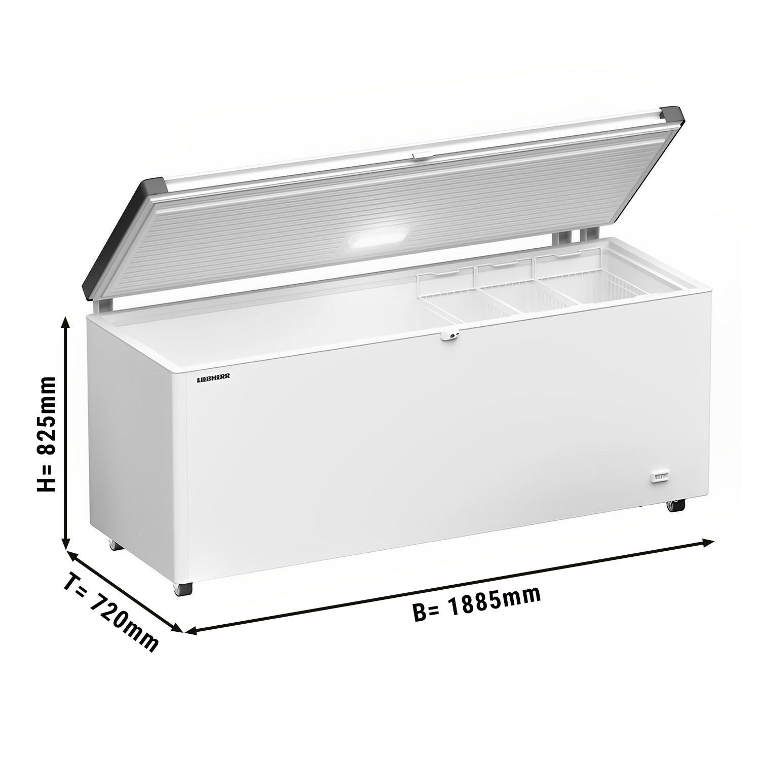 LIEBHERR freezer - 1.9 x 0.72 m - 542 liters