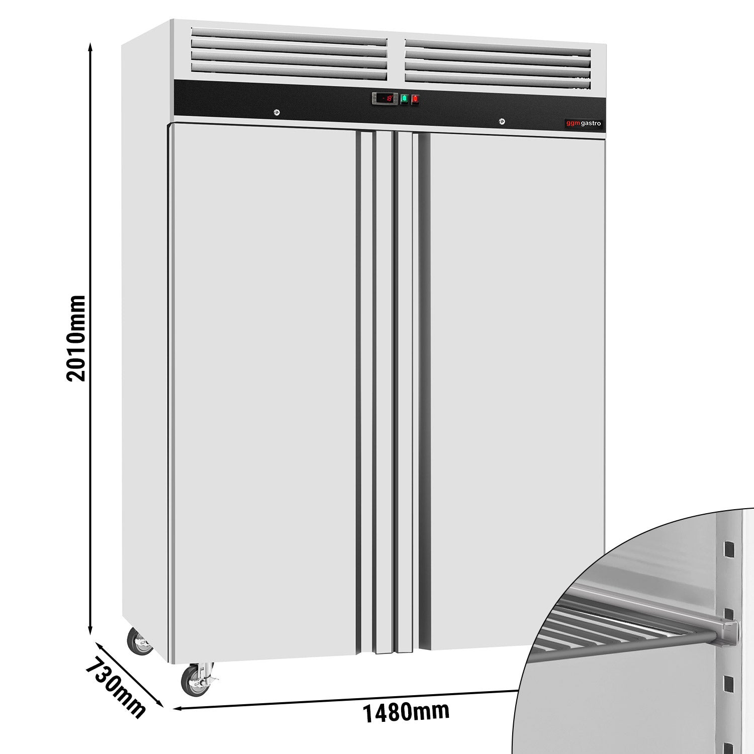 Freezer ECO - 1.48 x 0.73 m - with 2 doors