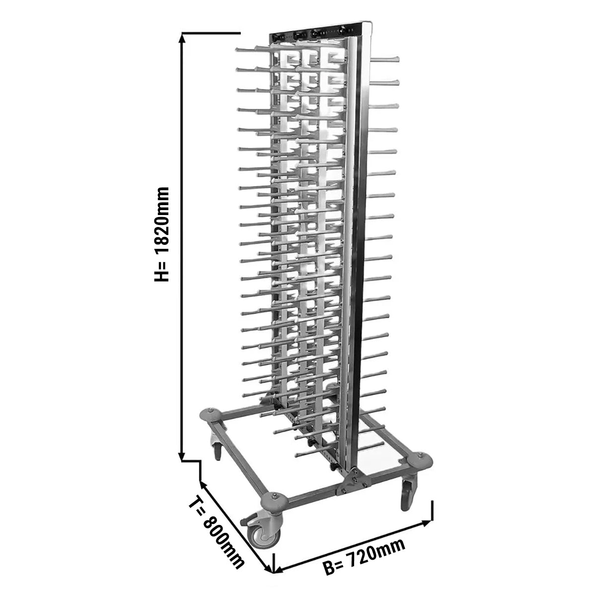 Double plate stacker - 0.72 x 1.82 m