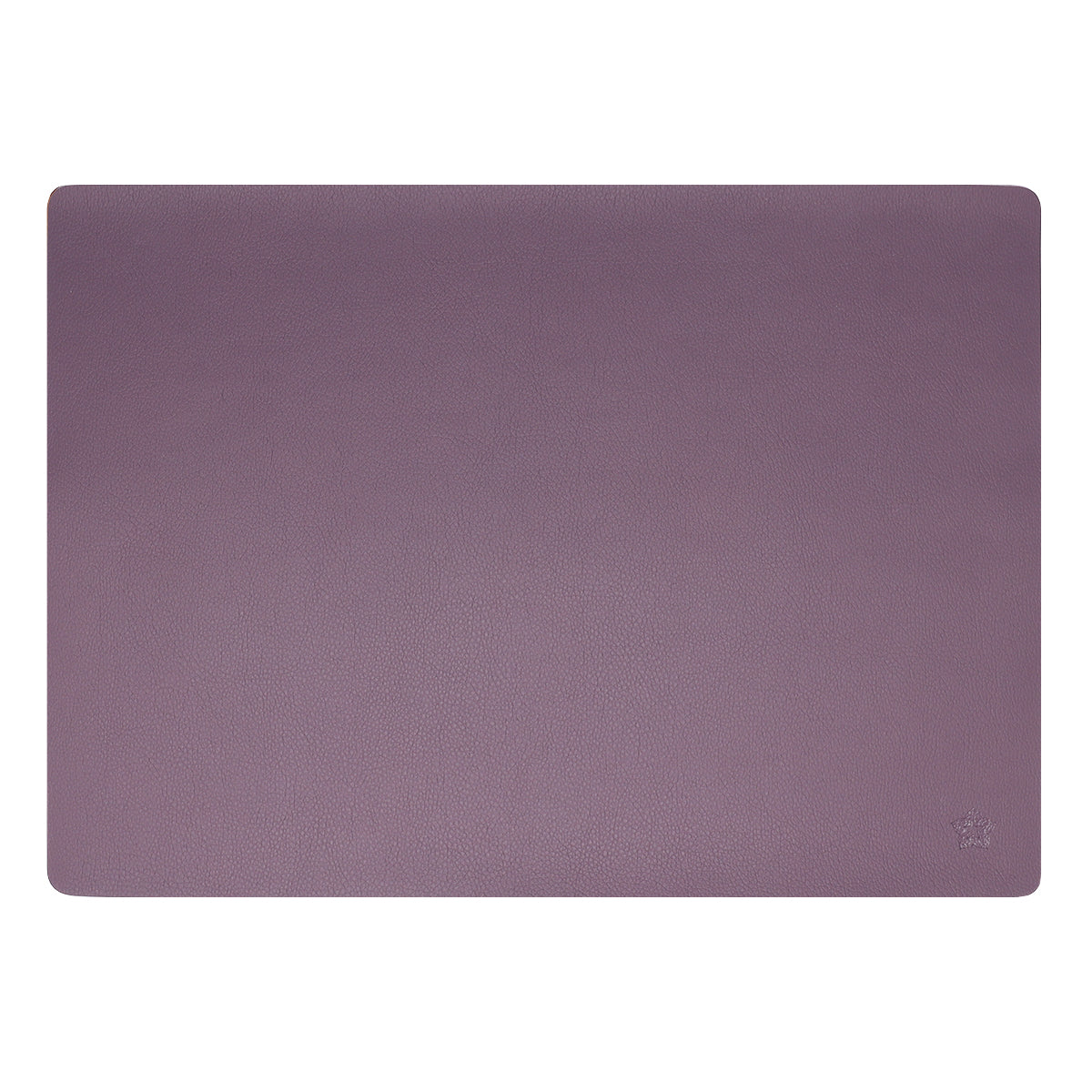 (12 pieces) James coasters - in an elegant leather look - 33 x 46 cm - eggplant