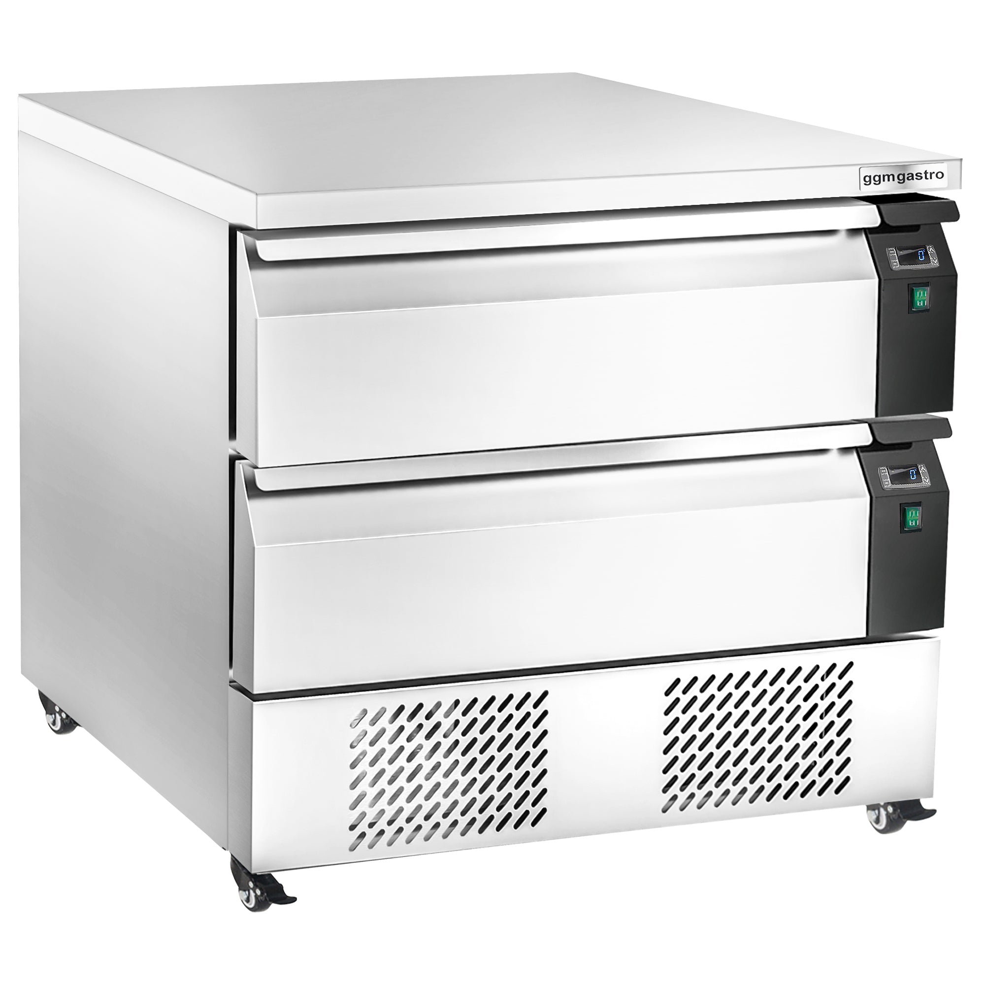 Комбинация от хладилно/фризерни чекмеджета с 2 чекмеджета - 0,9 м - 153 литра - вкл.подгревател за картофи