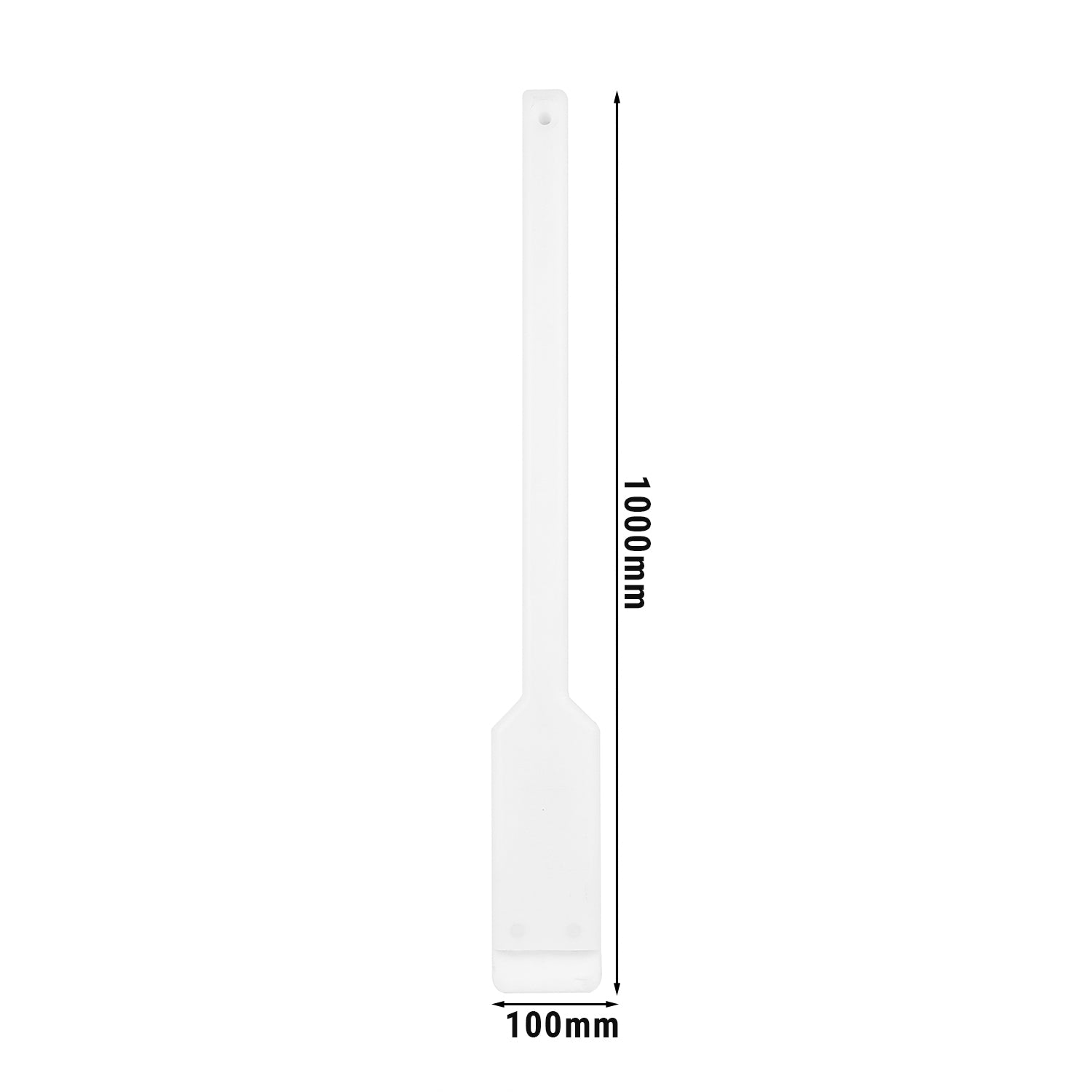 Flat mixing spatula - 100 cm - white