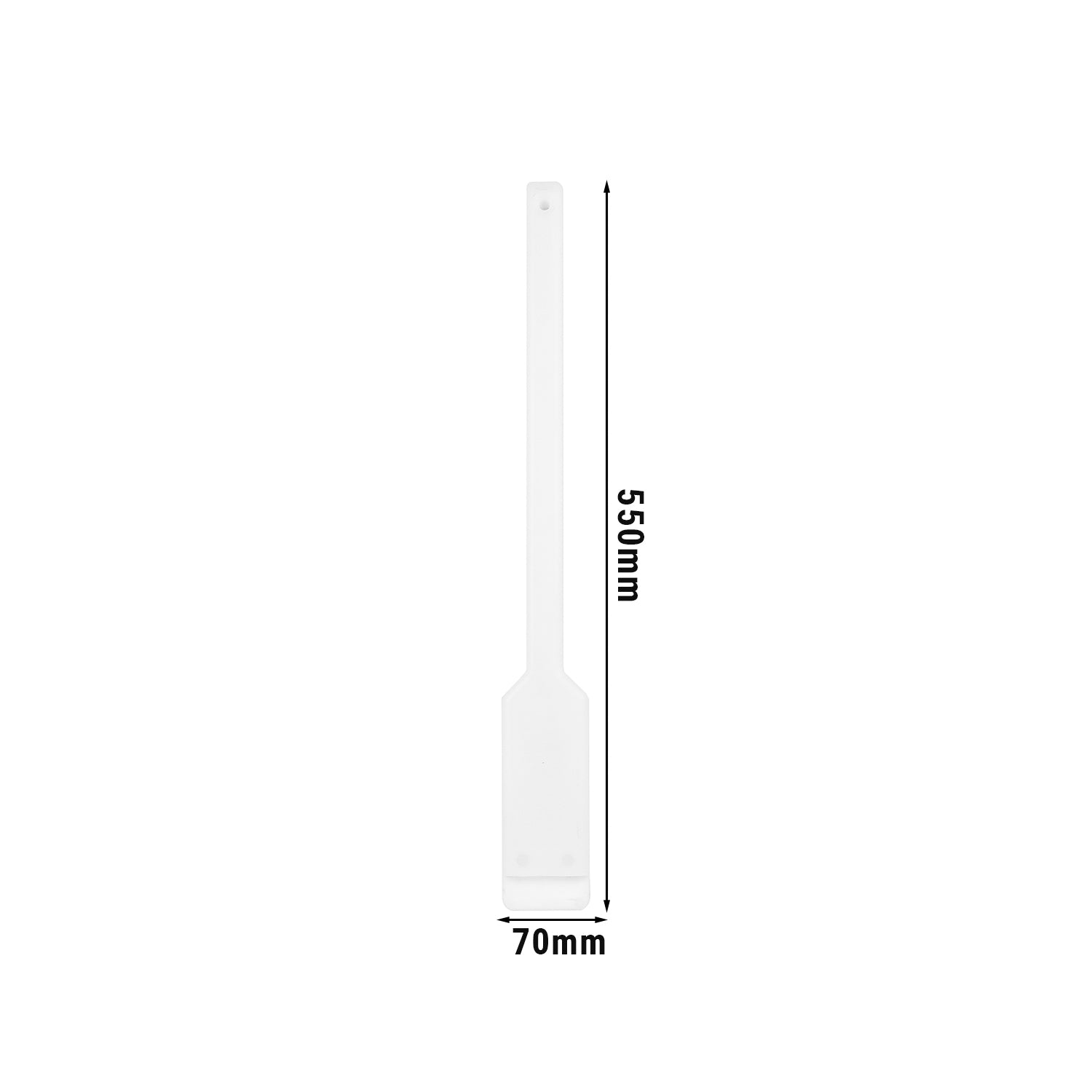 Flat mixing spatula - 55 cm - white