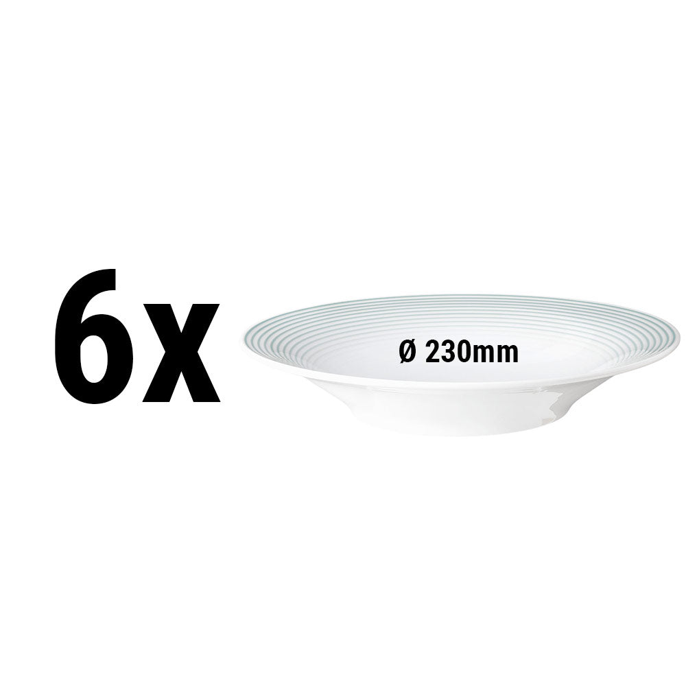 (6 pieces) Seltmann Weiden - deep plate - Ø 23cm