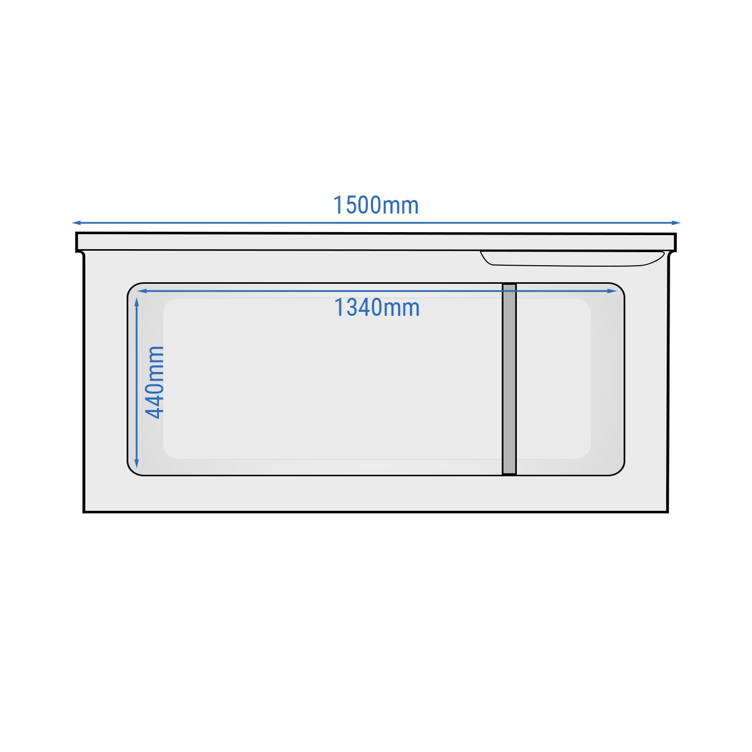 Freezer - 388 liters (net) - WHITE