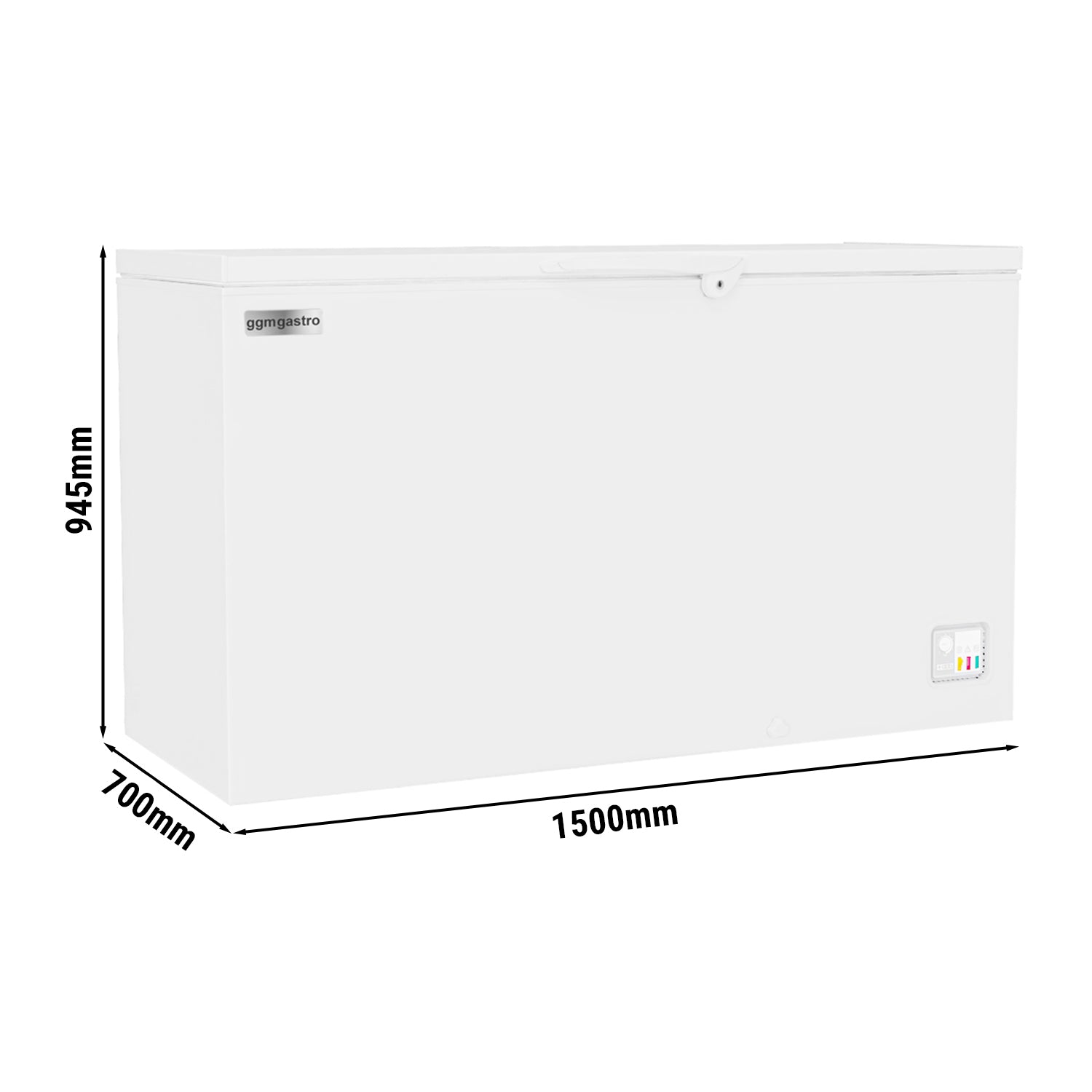 Freezer - 433 liters (net content) - white