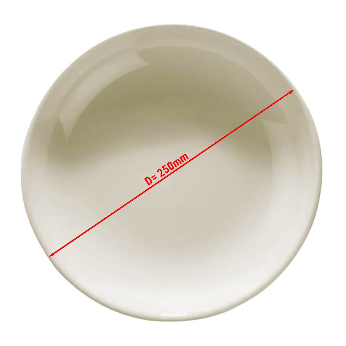 (10 pieces) TEOS - Deep plate - Ø 25 cm