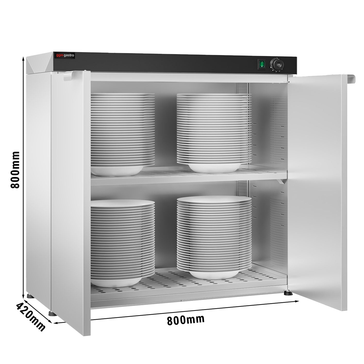 Plate warmer, maximum 120 plates