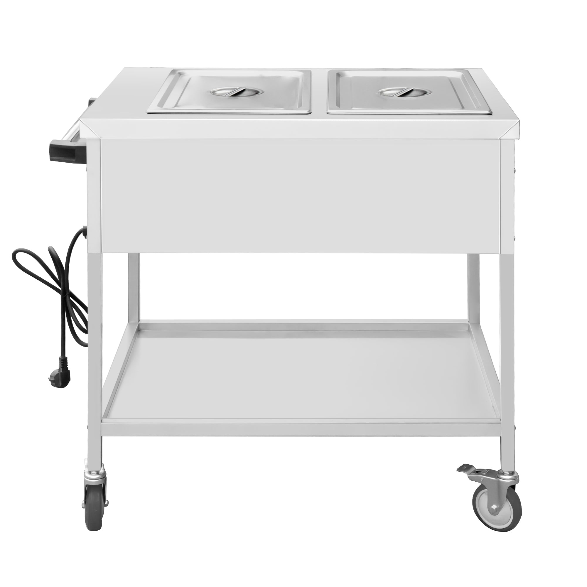 Bainmarie thermal trolley - 2x GN 1/1 - with the possibility of separate heating