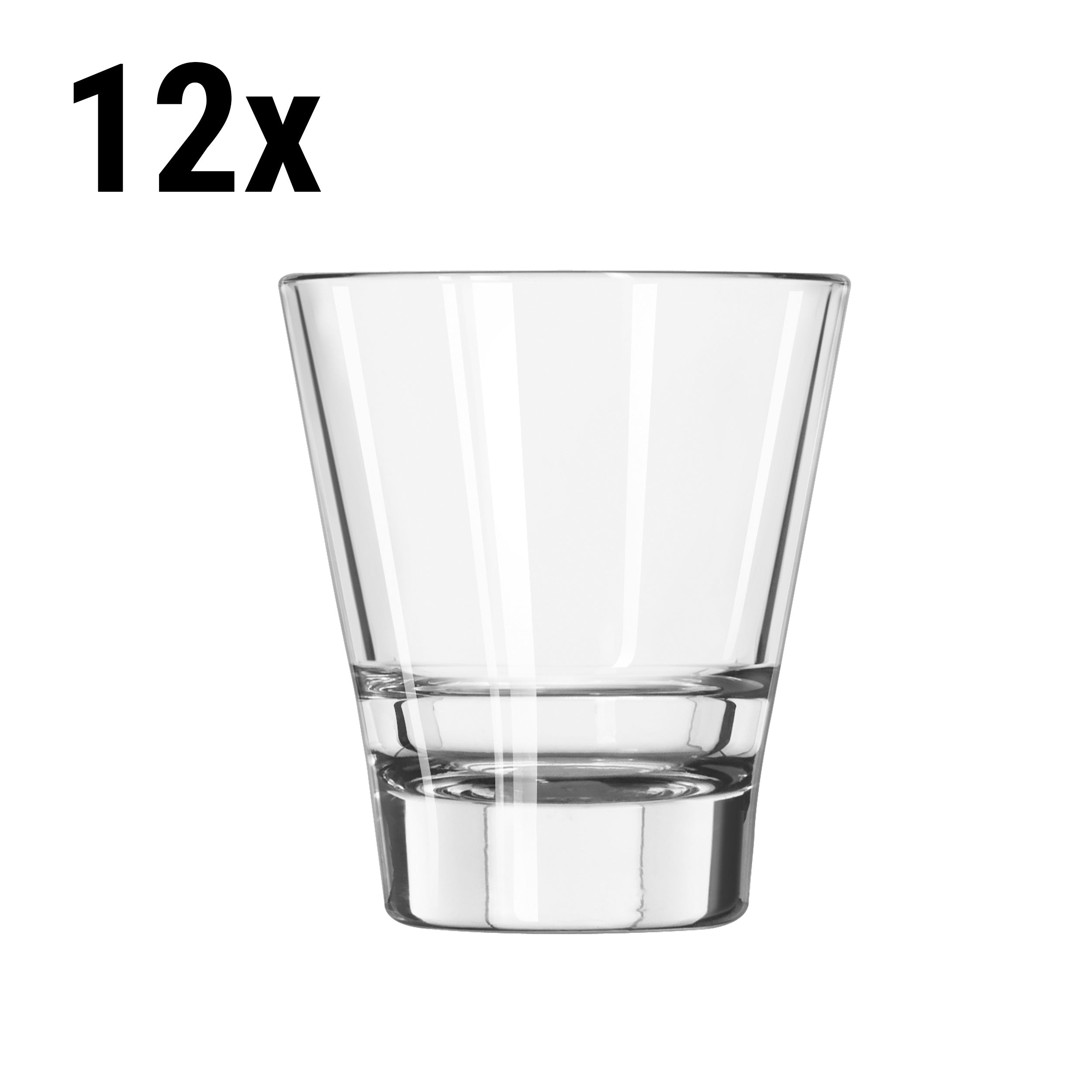 (12 броя) Универсална чаша за пиене - SAO PAULO - 207 ml - Прозрачна