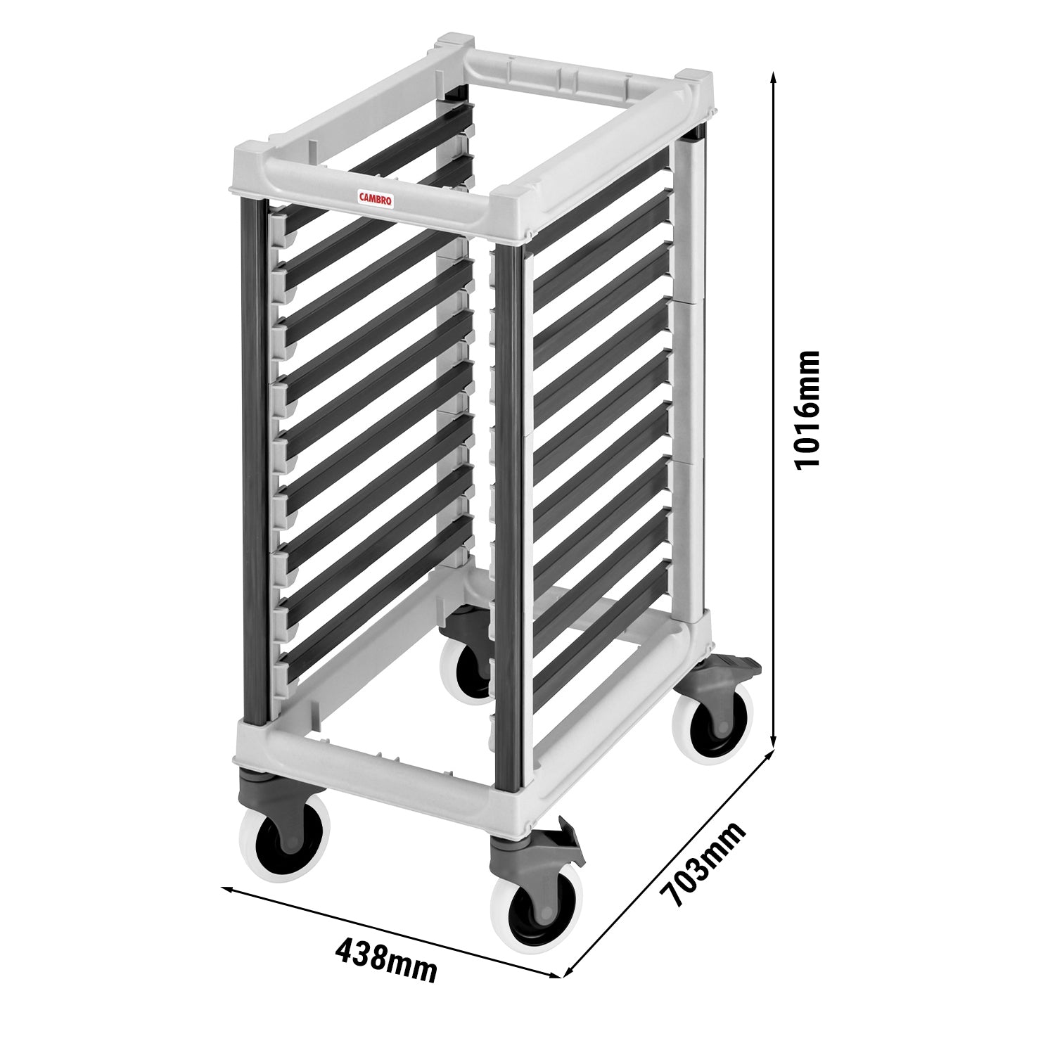 CAMBRO | CAMSHELVING® trolley for 9x GN 1/1 containers