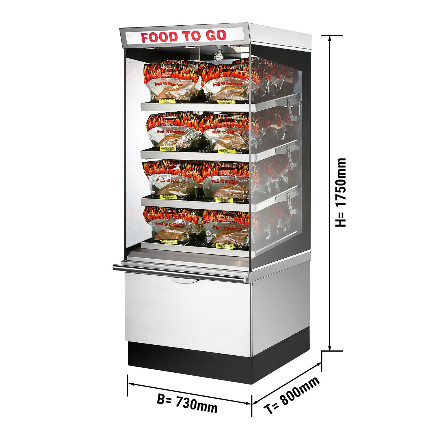 Затоплящ плот UBERT - 730x800mm - 4 отопляеми рафта