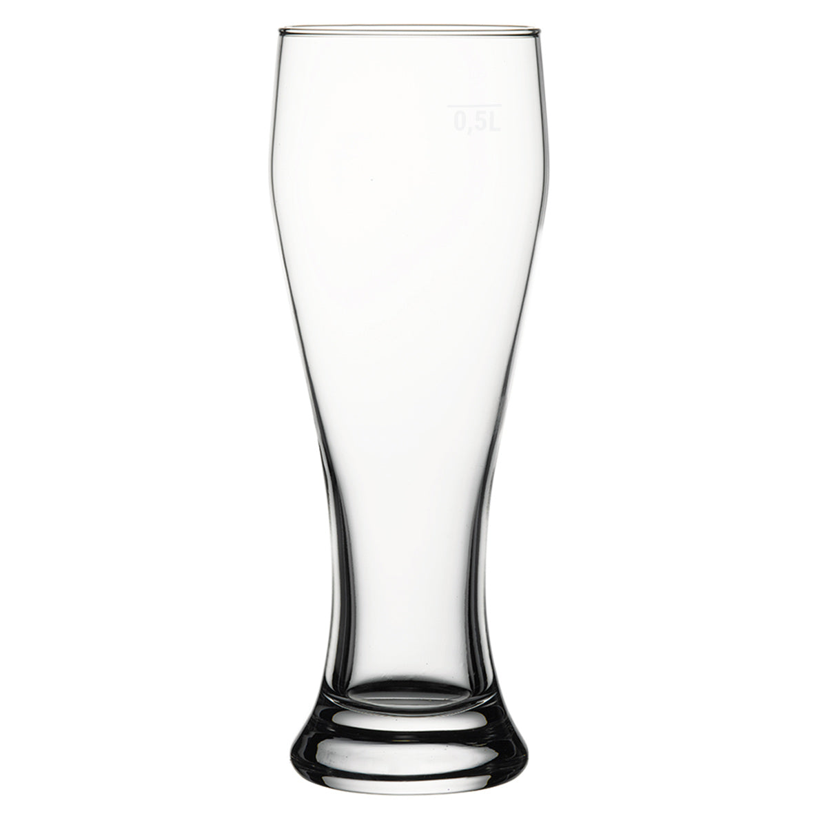 (6 pieces) Wheat beer mug - 665 cc - calibrated to 0.5 liters