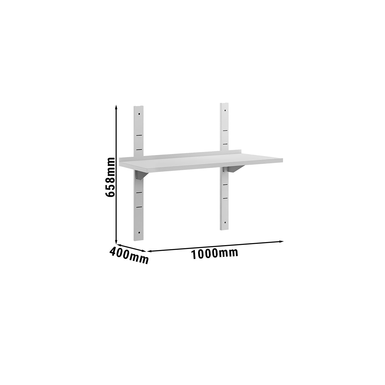 Wall shelf ECO 1.0 m - c 1 floor