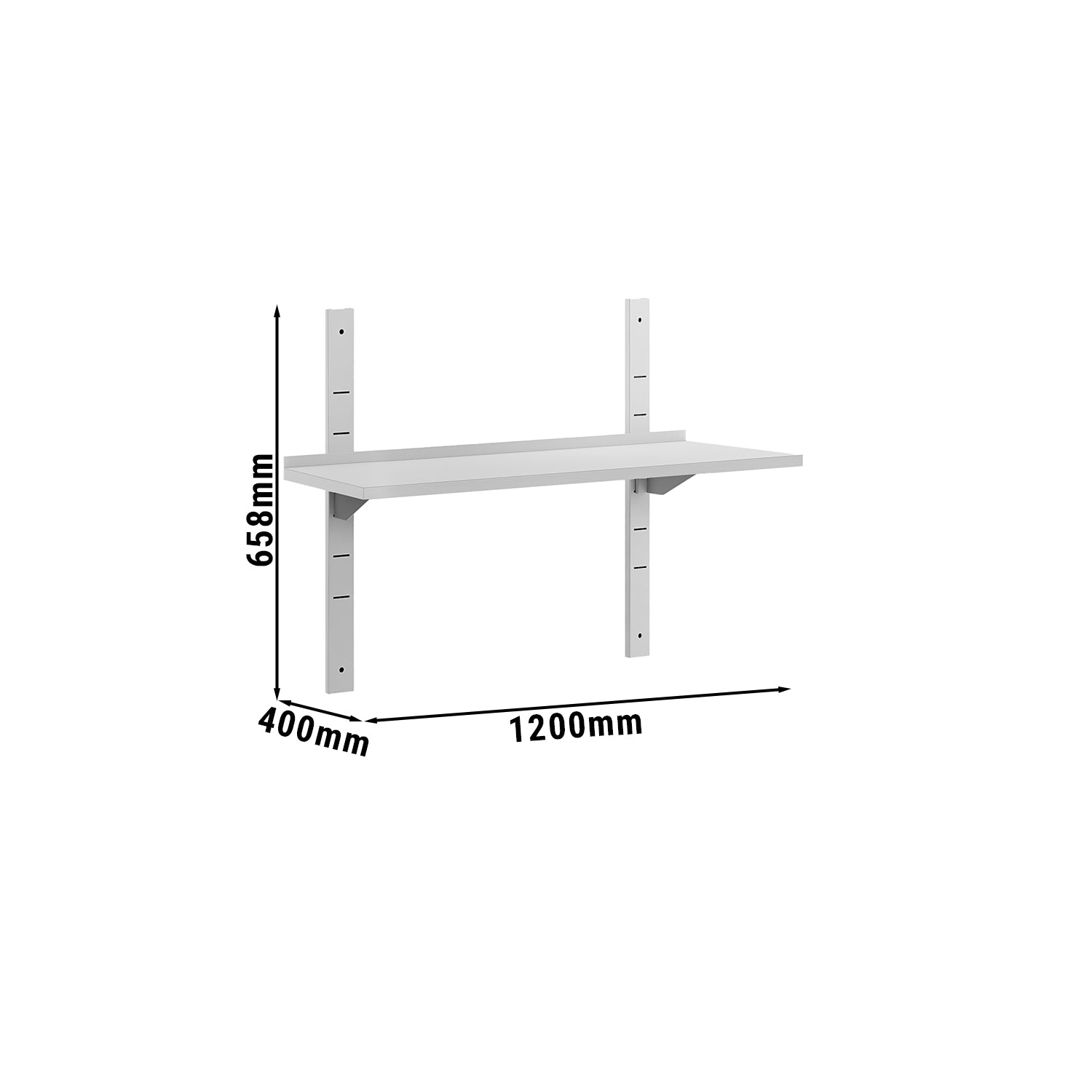 Wall shelf ECO 1.2 m - c 1 floor