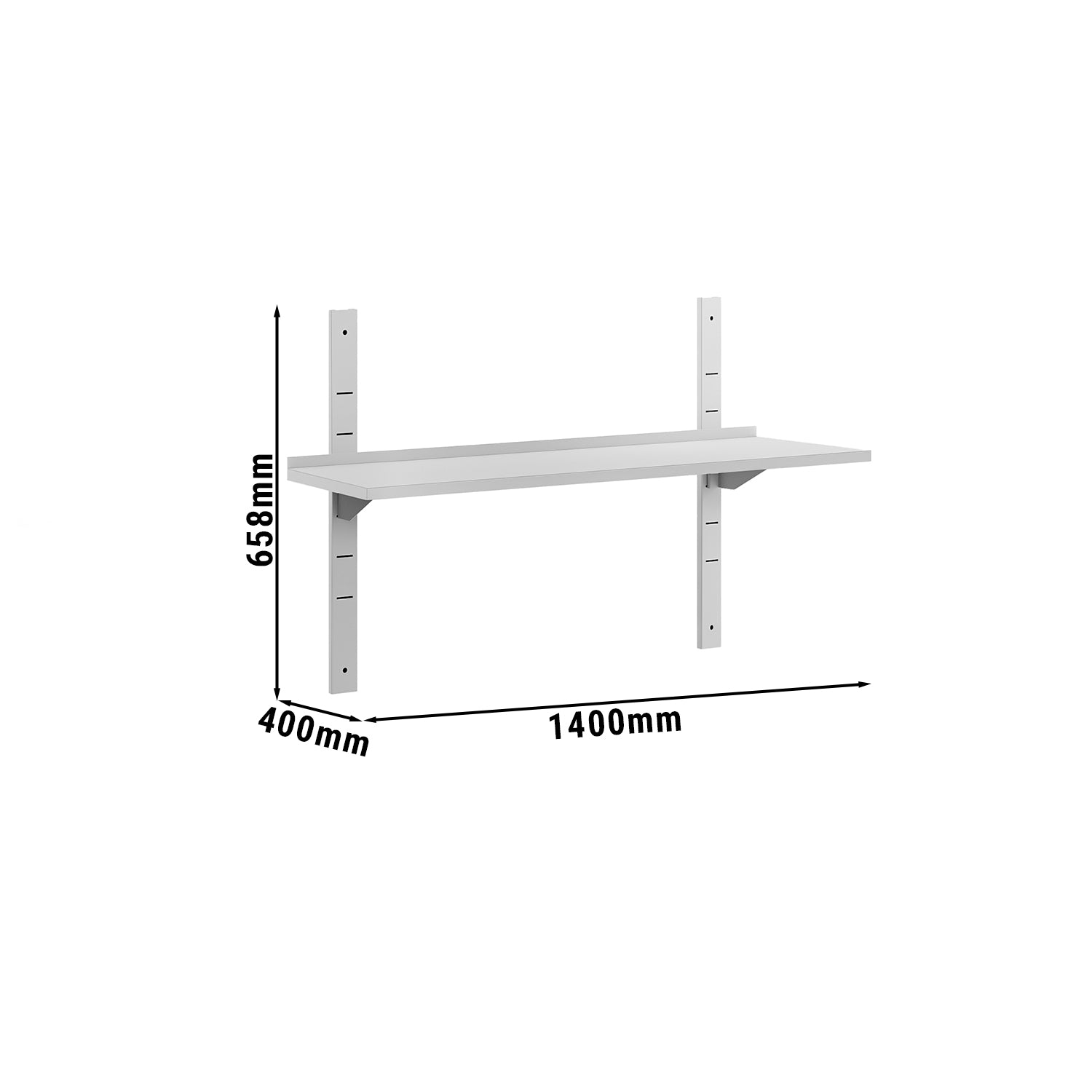 Wall shelf ECO 1.4 m - c 1 floor