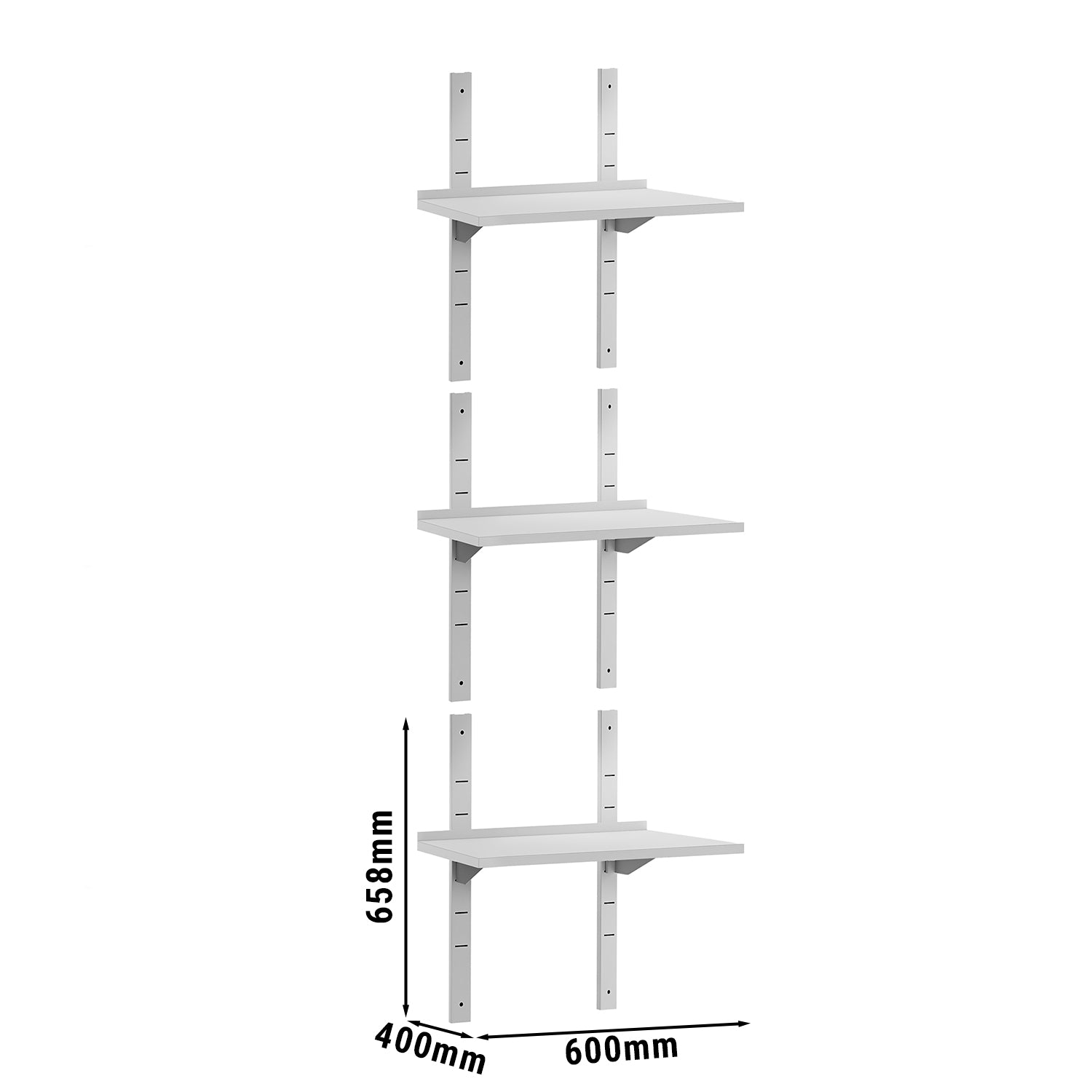 Wall shelf ECO 0.6 m - c 3 floors