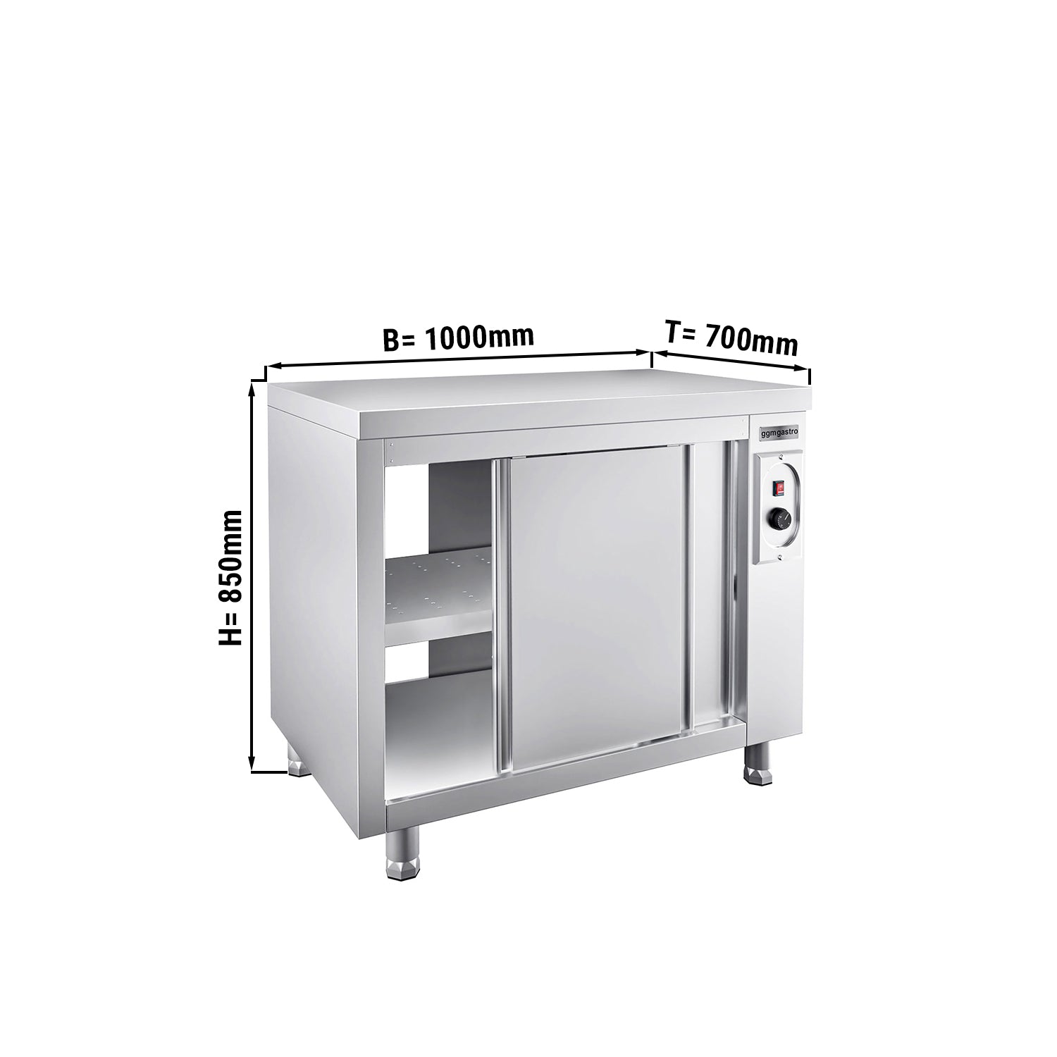 Отоплителен шкаф PREMIUM – 1,0 m - с отвор