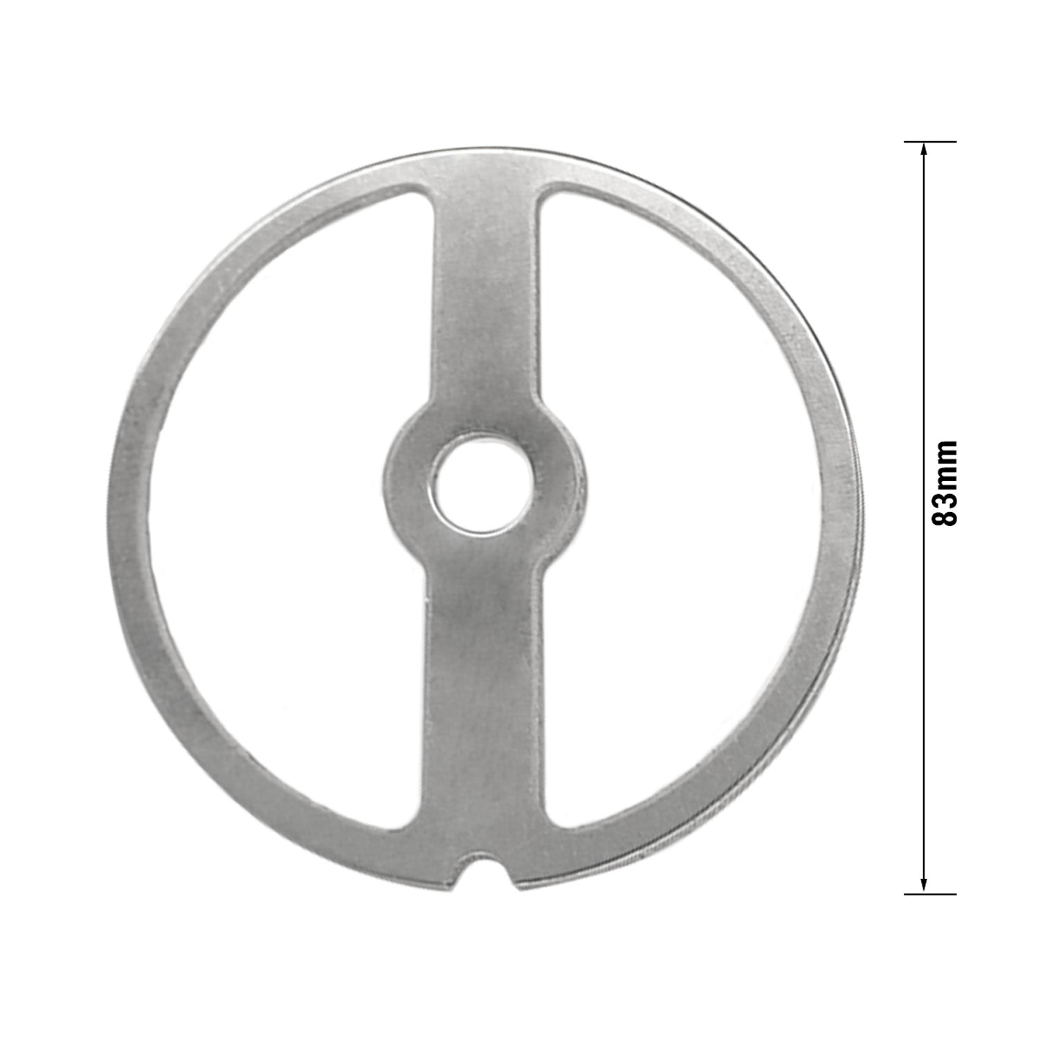 Sausage filling disc with 2 holes