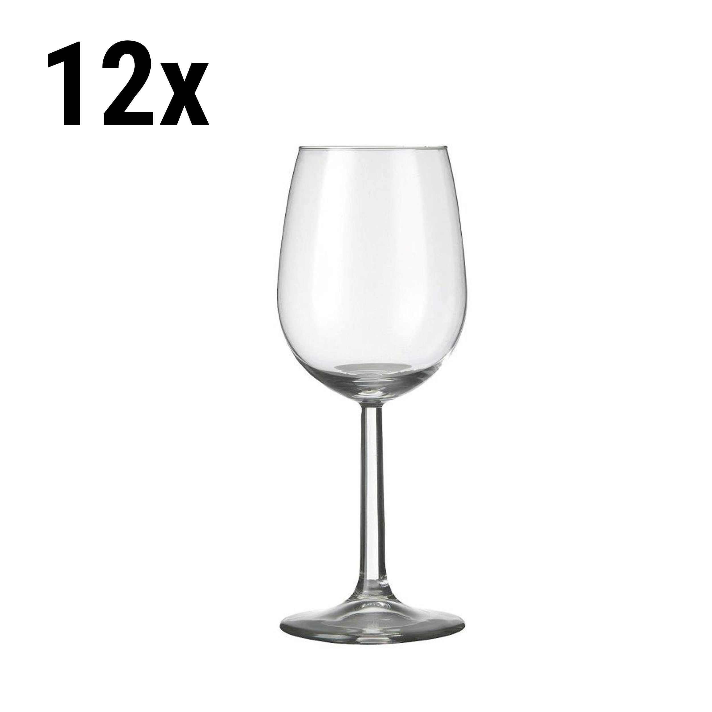 (12 pieces) Wine glass - VENICE - 230 ml - Transparent