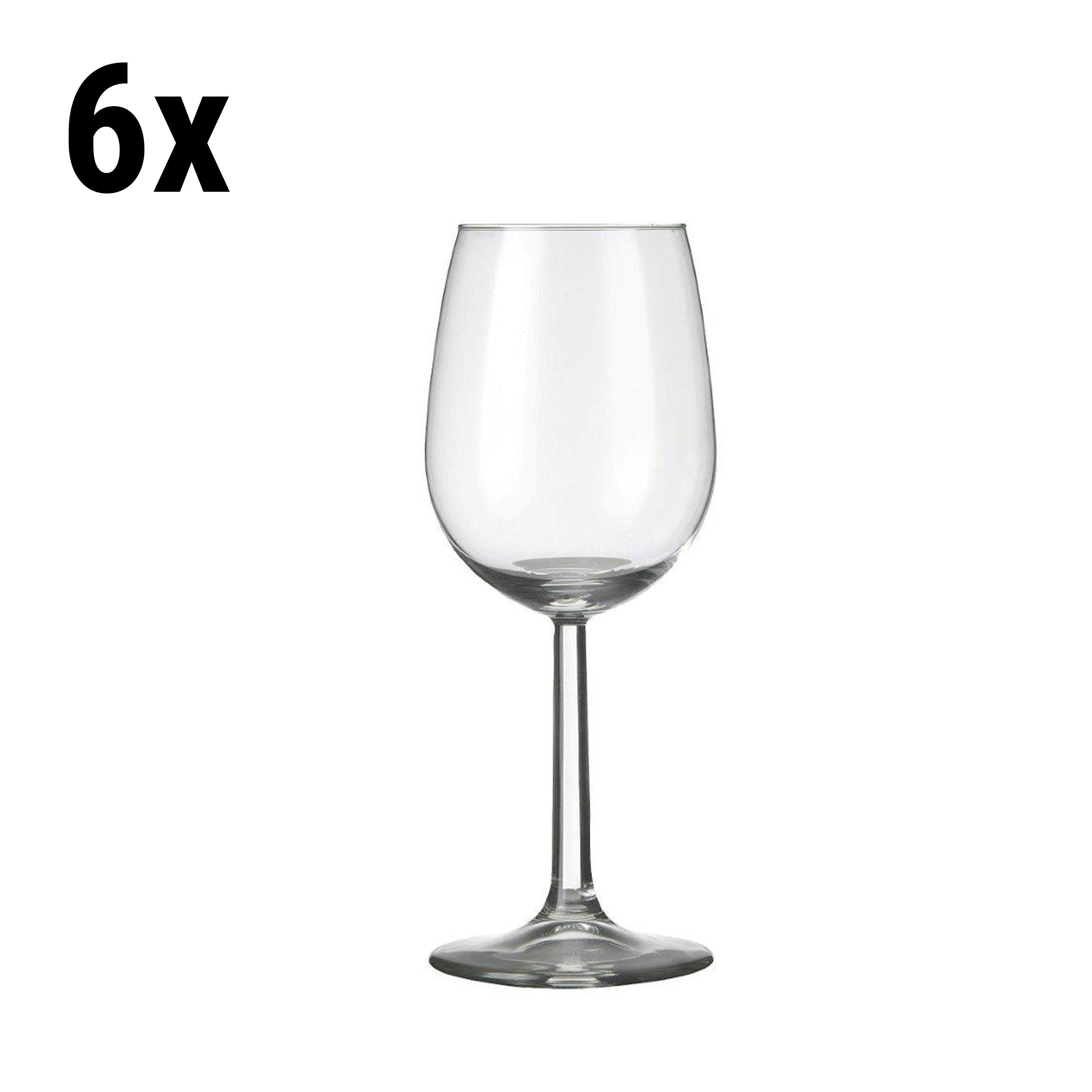 (6 pieces) Wine glass - VENICE - 230 ml - Transparent