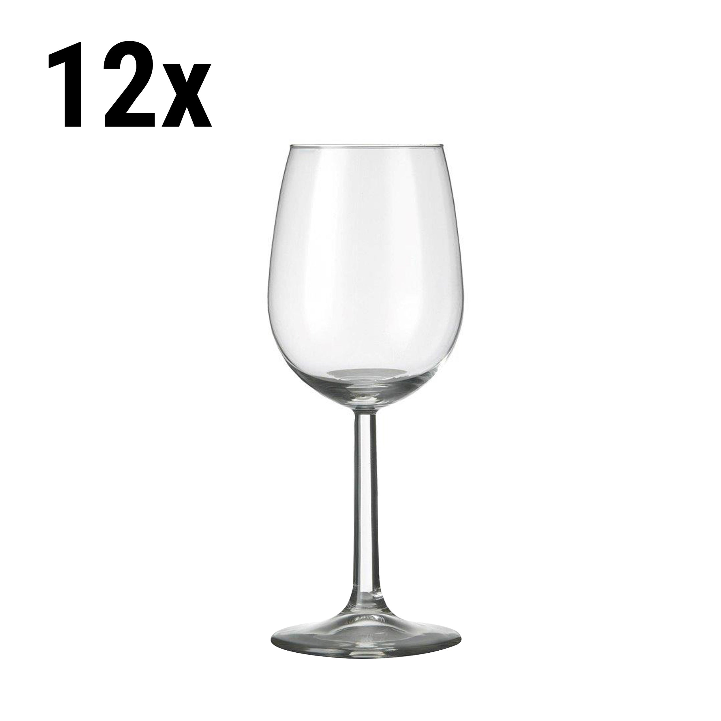 (12 pieces) Wine glass - VENICE - 290 ml - Transparent