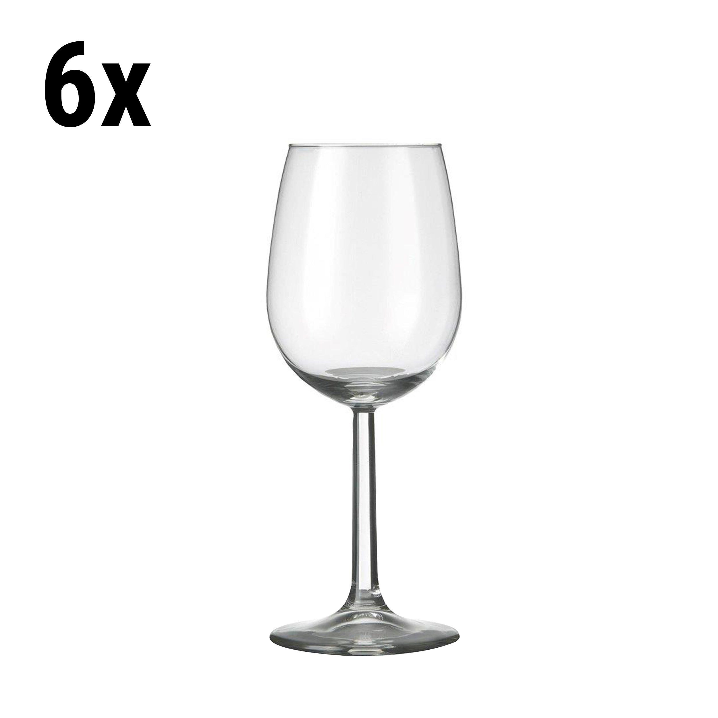 (6 pieces) Wine glass - VENICE - 290 ml - Transparent