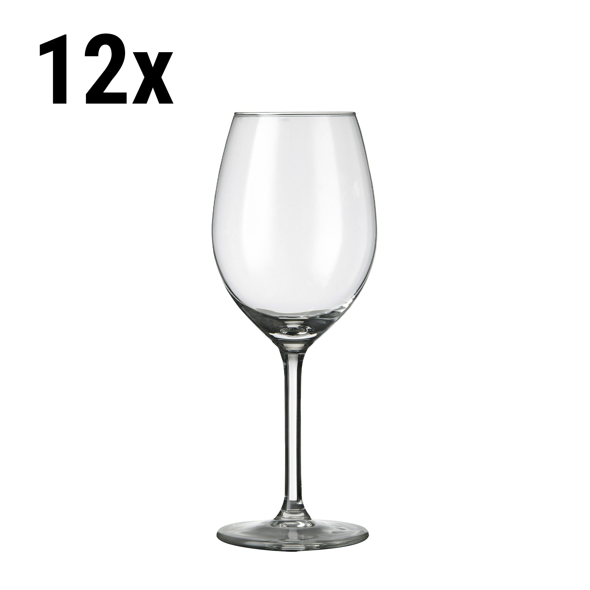 (12 pieces) Wine glass - VENICE - 250 ml - Transparent