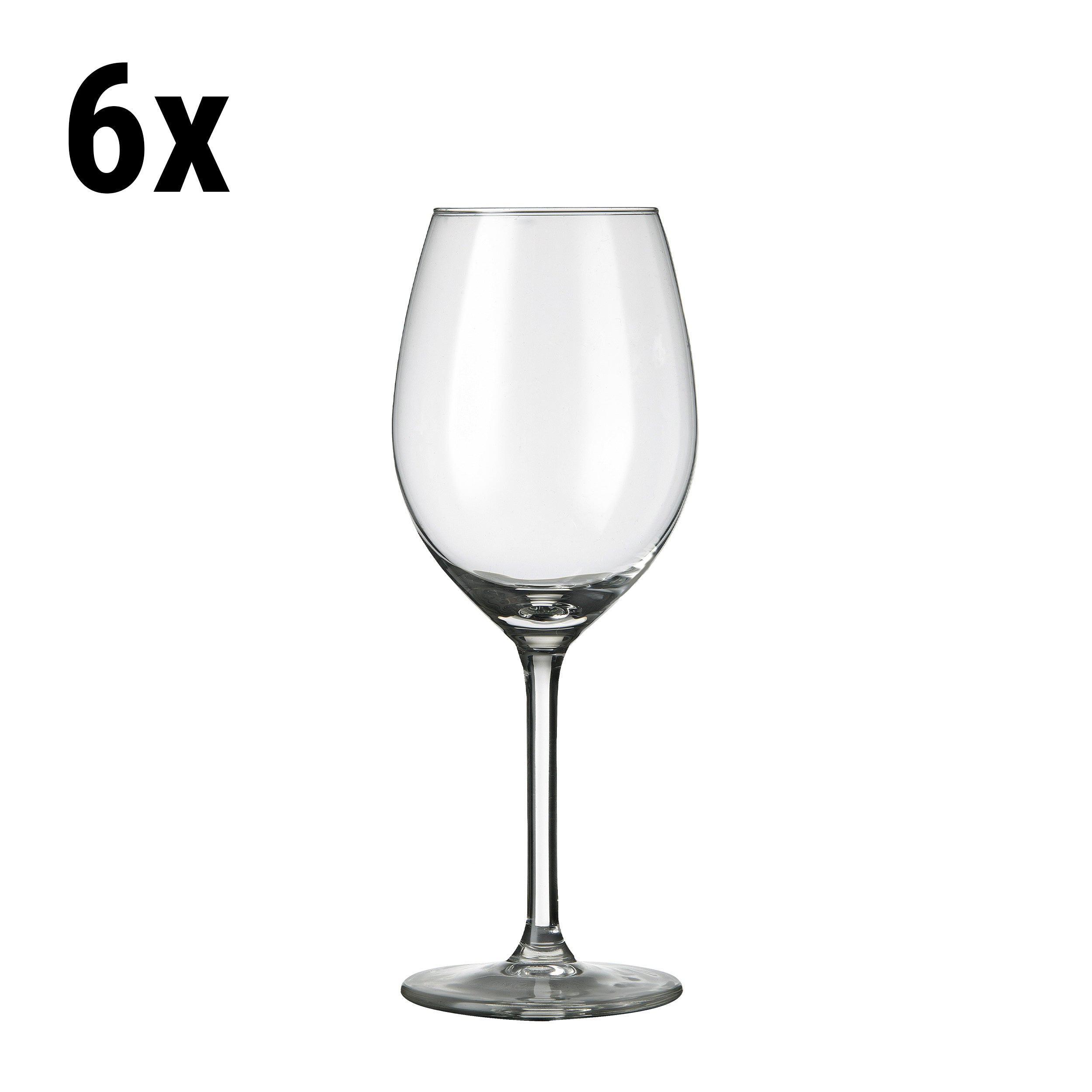 (6 pieces) Wine glass - VENICE - 250 ml - Transparent